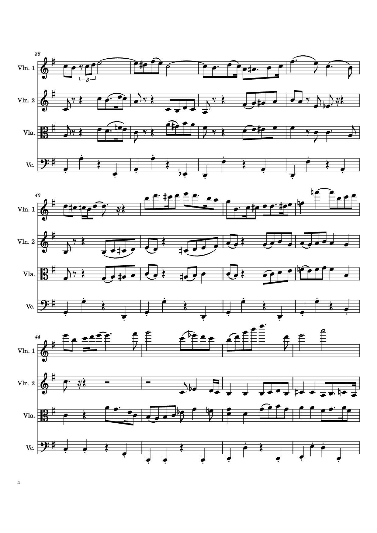 Page 4 of Sheet music PDF Por Una Cabeza Violin - Carlos Gardel