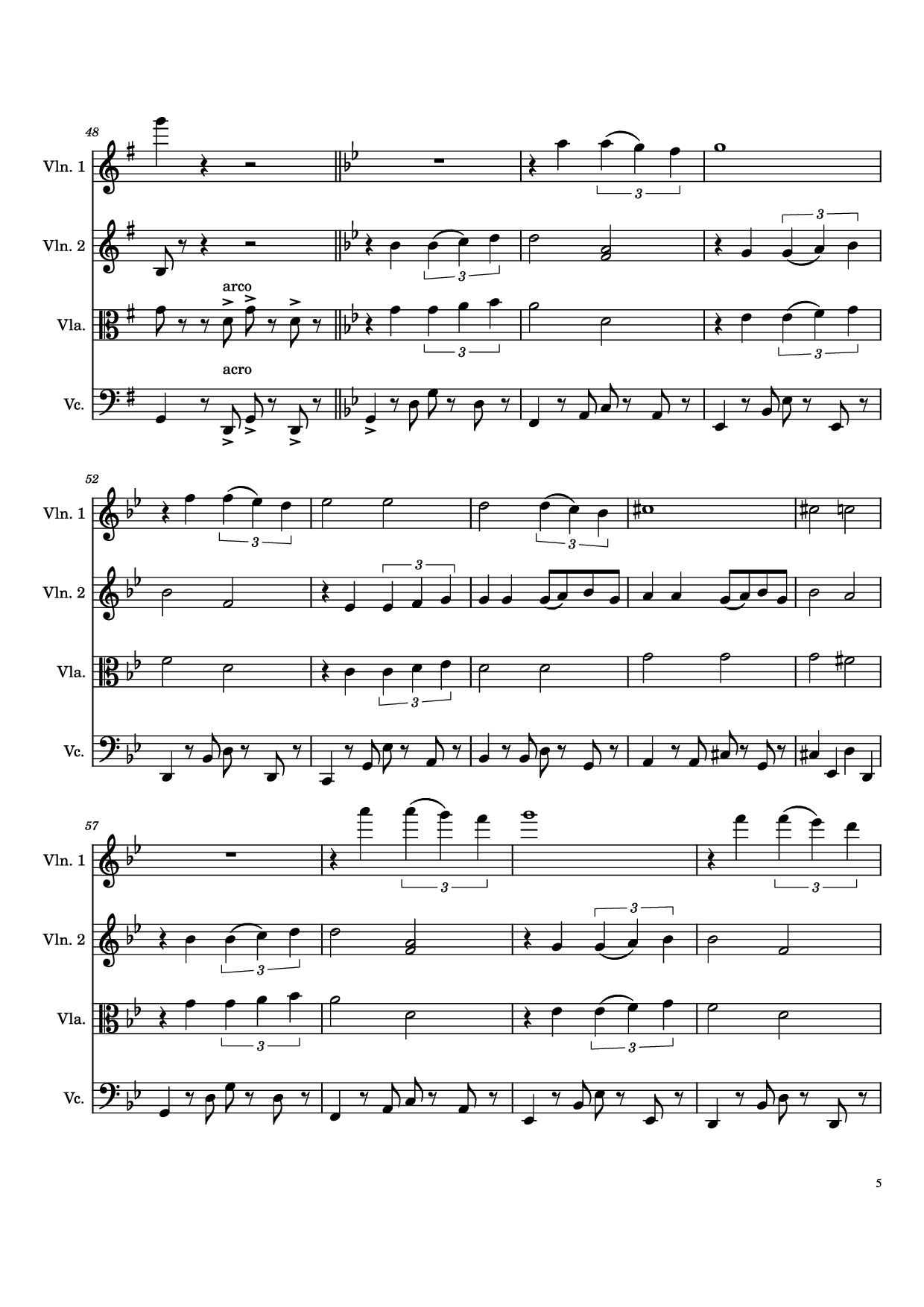 Page 5 of Sheet music PDF Por Una Cabeza Violin - Carlos Gardel