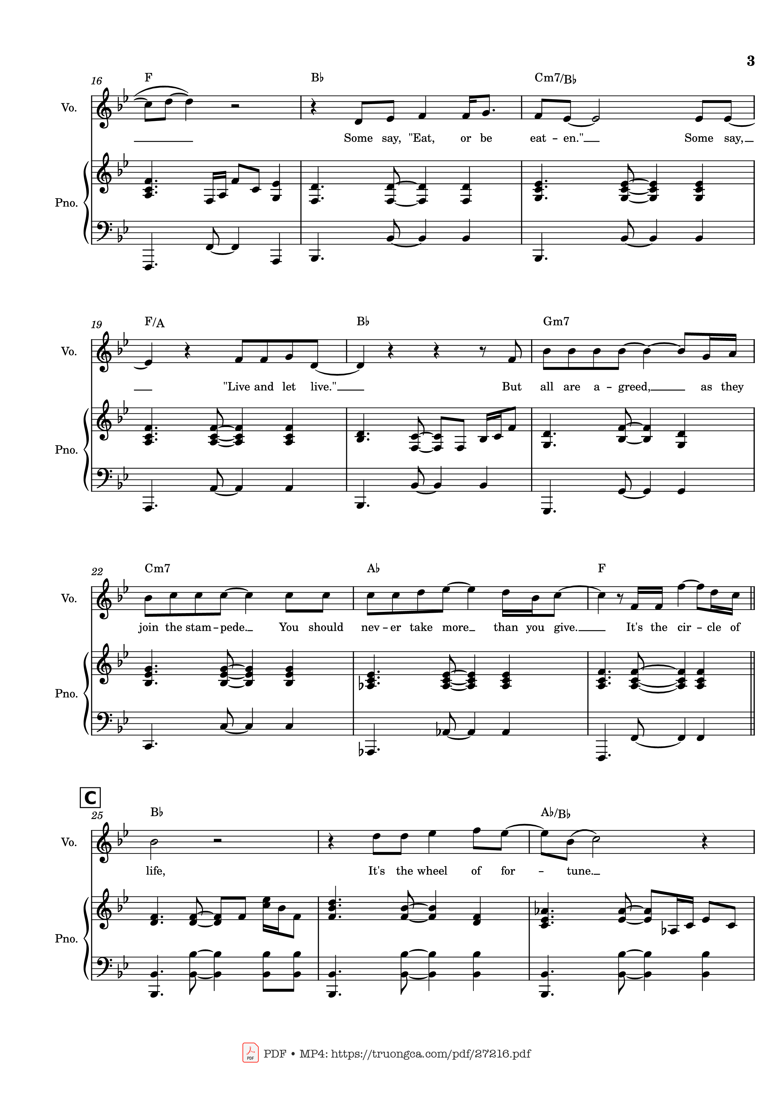 Page 3 of Sheet music PDF Piano Circle of Life Piano & Vocal - Elton John