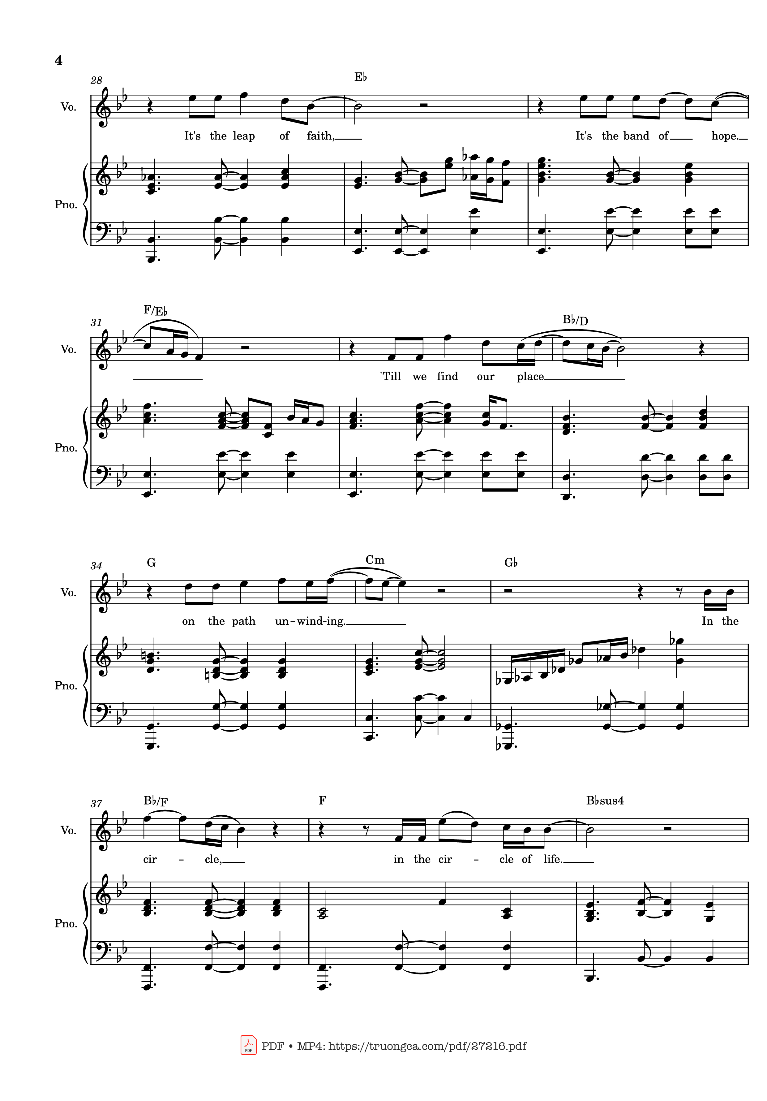Page 4 of Sheet music PDF Piano Circle of Life Piano & Vocal - Elton John