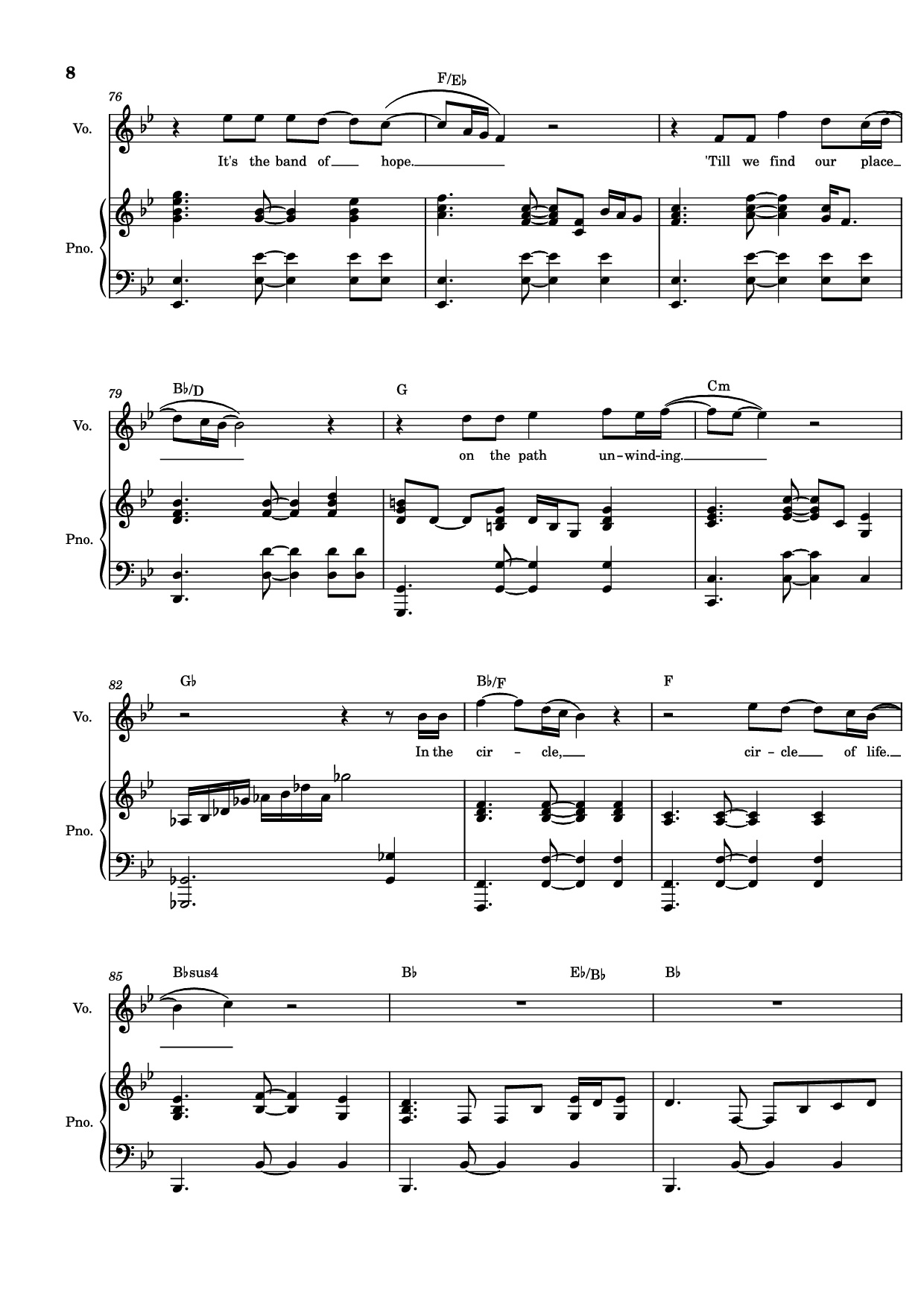 Page 8 of Sheet music PDF Piano Circle of Life Piano & Vocal - Elton John