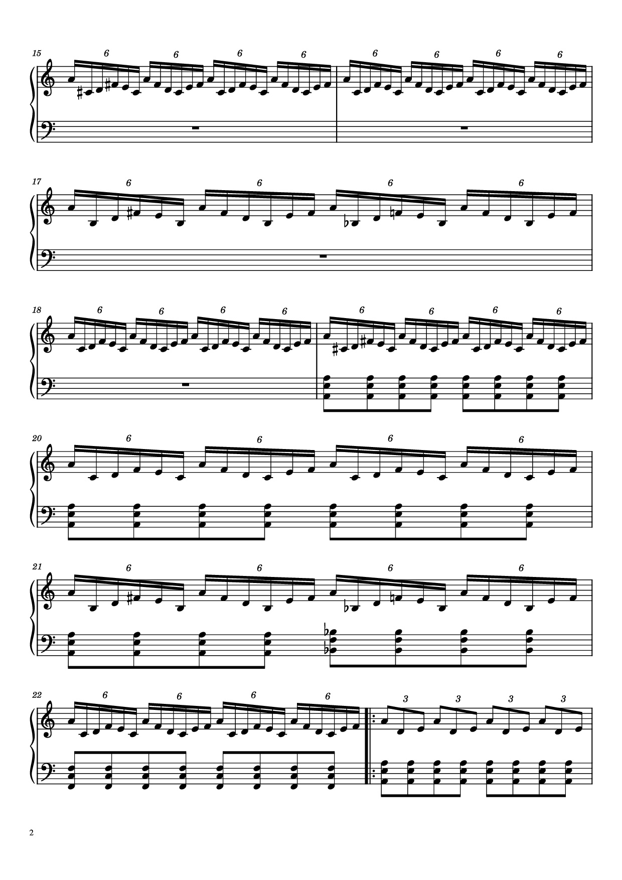 Page 2 of Sheet music PDF Piano Daydreaming Piano - Undefined