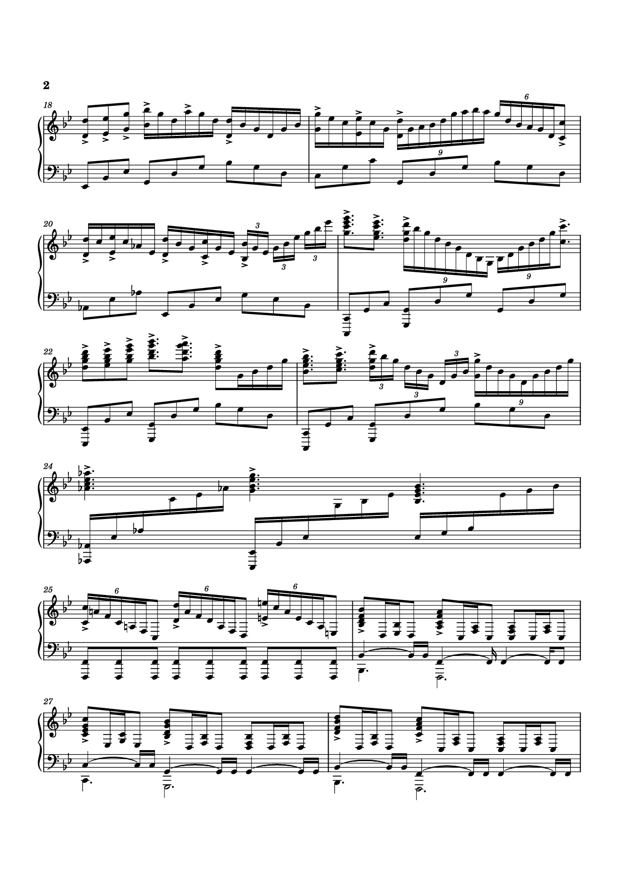 Page 2 of Sheet music PDF Piano Planet Earth II Suite Piano - Music by Hans Zimmer, Billie Ray Fingers