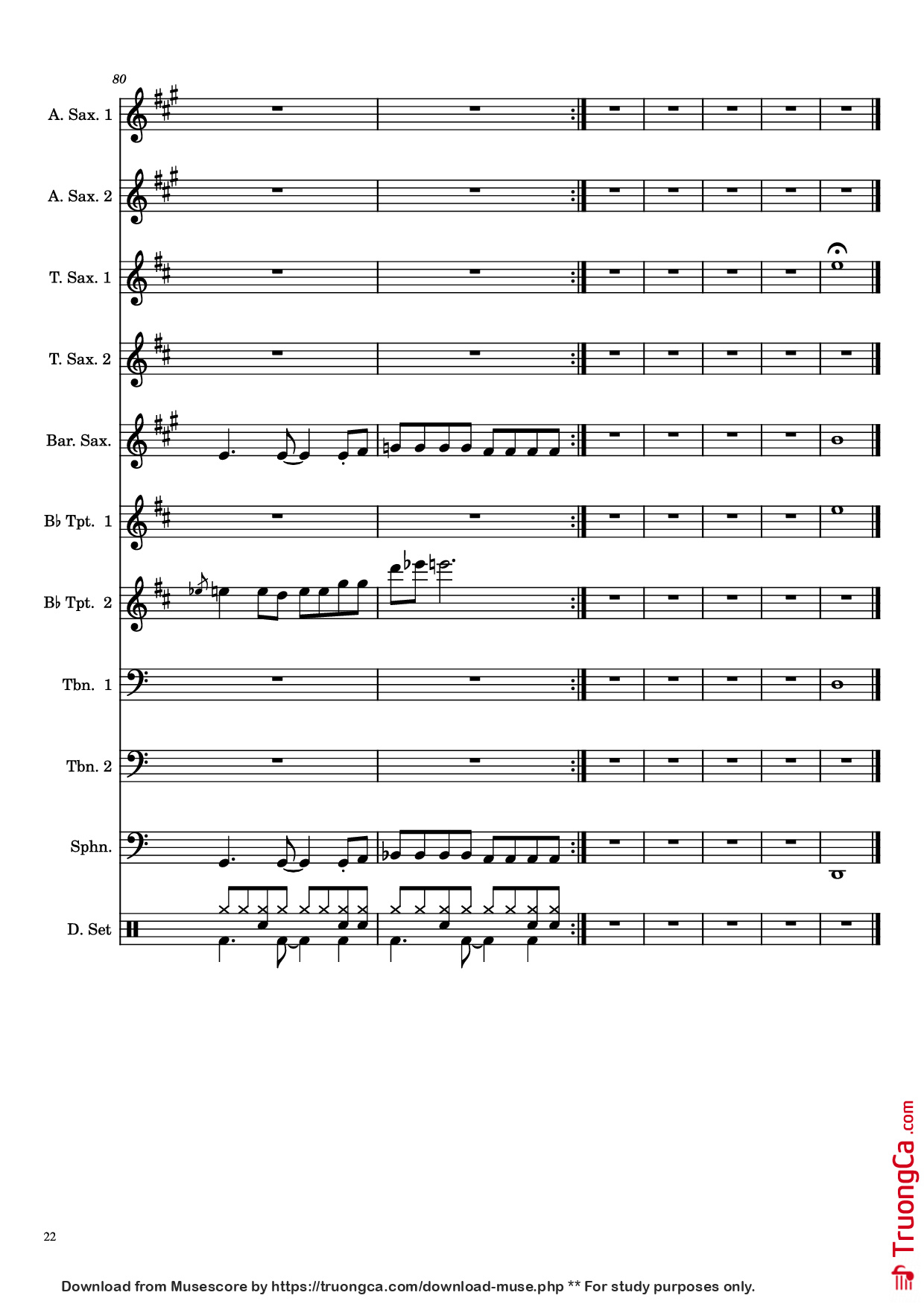 Page 22 of Sheet music PDF Hit the Bricks - Bruno Mars