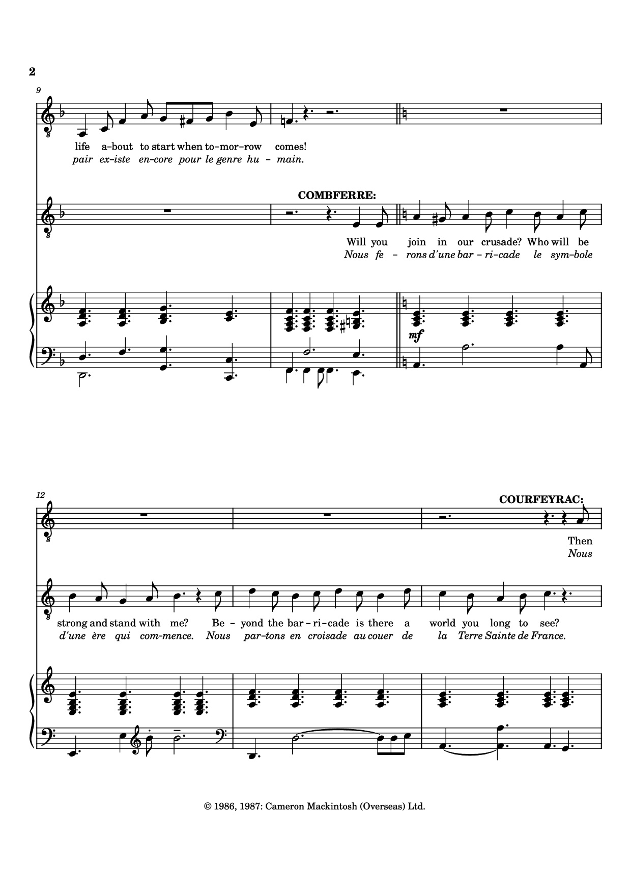 Page 2 of Sheet music PDF The People’s Song Piano - ALAIN BOULIL and