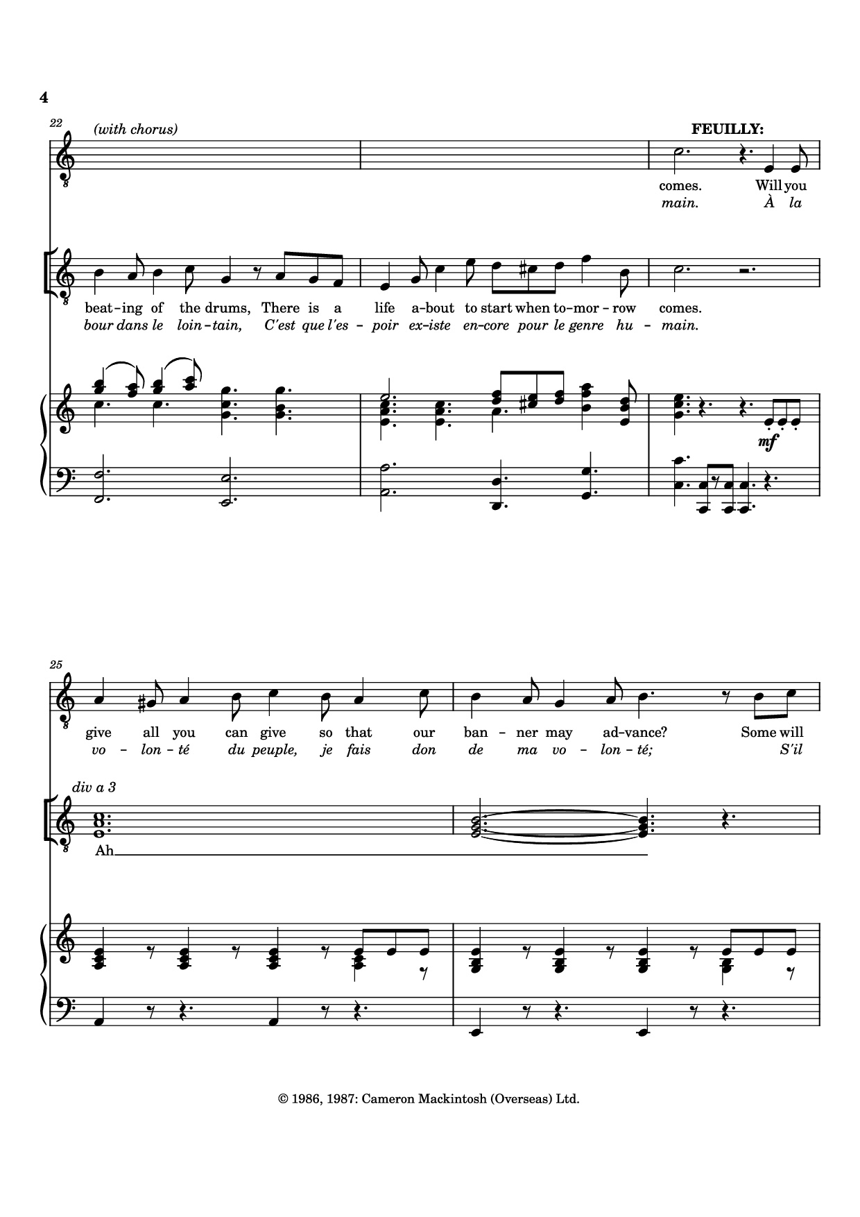 Page 4 of Sheet music PDF The People’s Song Piano - ALAIN BOULIL and
