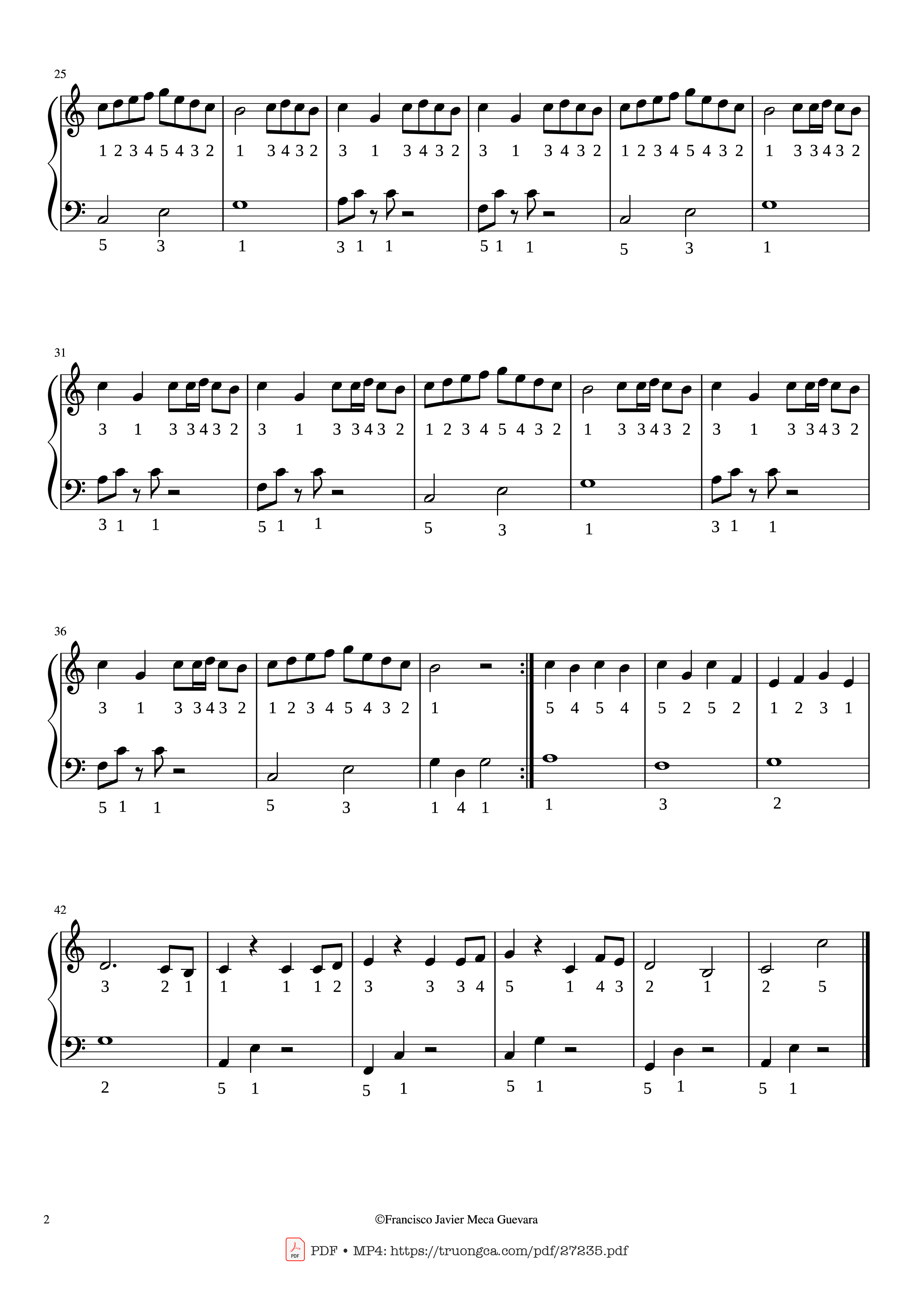 Page 2 of Sheet music PDF Piano River Flows in You Piano (Very easy) - Yiruma- F.J. Meca