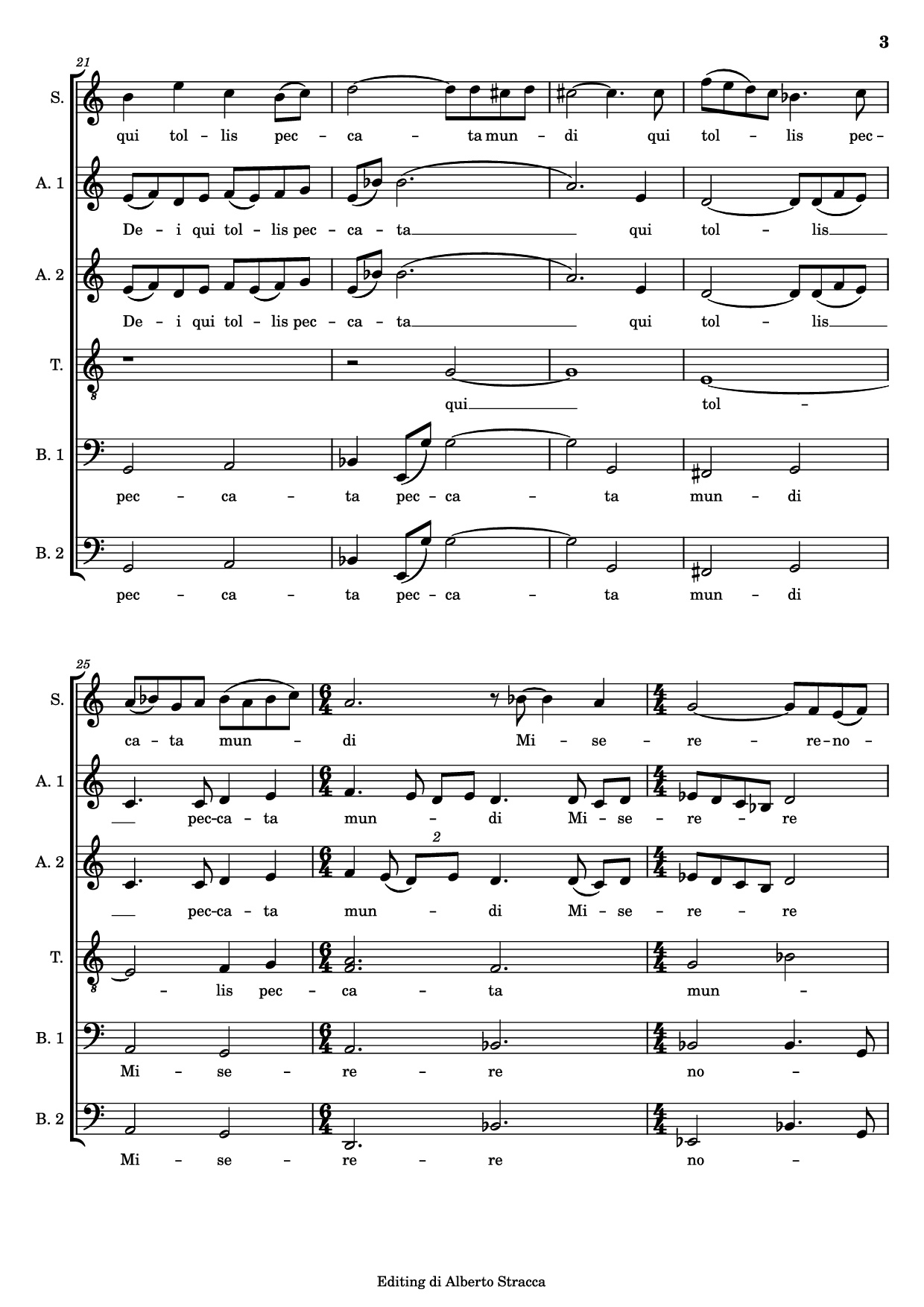 Page 3 of Sheet music PDF AGNUS DEI - Samuel BARBER
