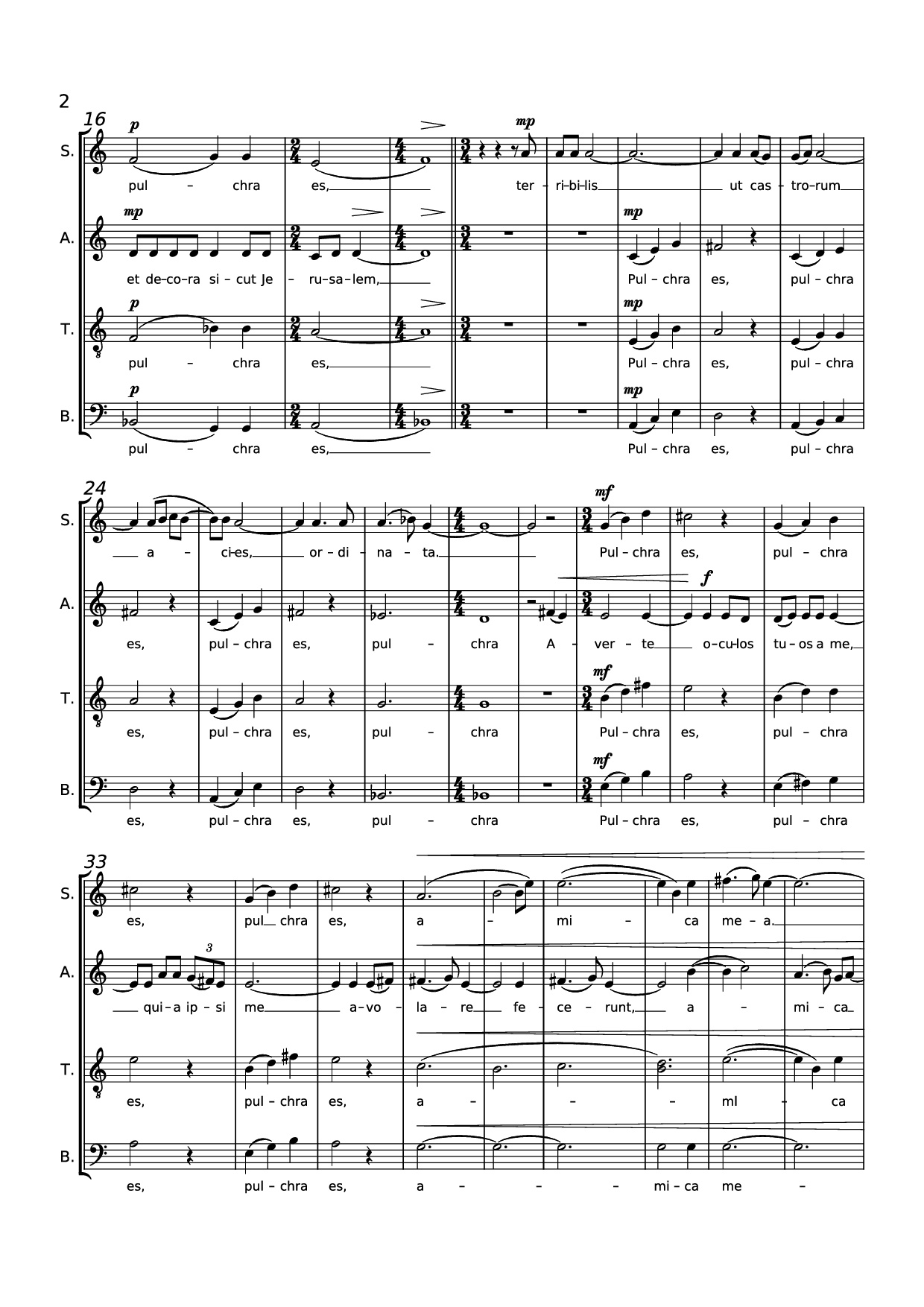 Page 2 of Sheet music PDF Northern Lights - Ola Gjeilo