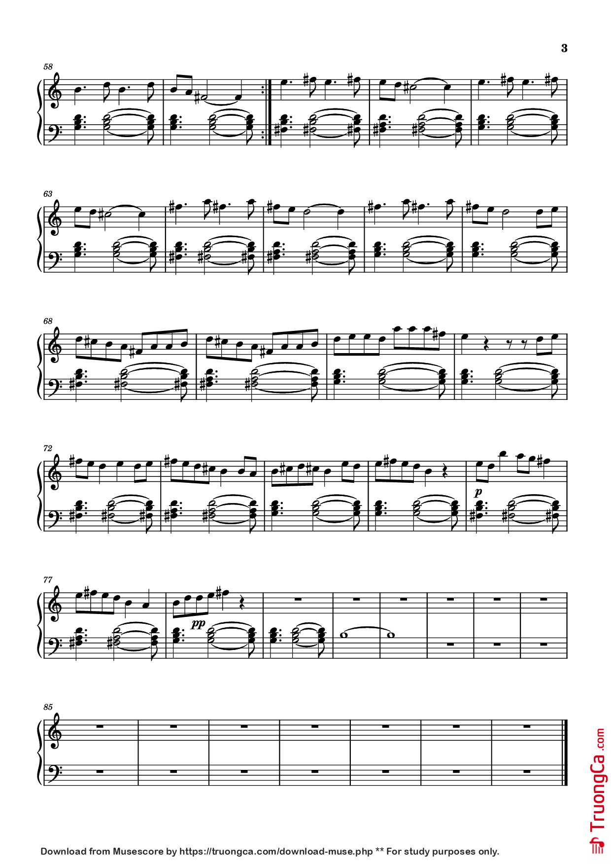 Page 3 of Sheet music PDF Piano Harpy Hare Piano - Композитор / аранжировщик