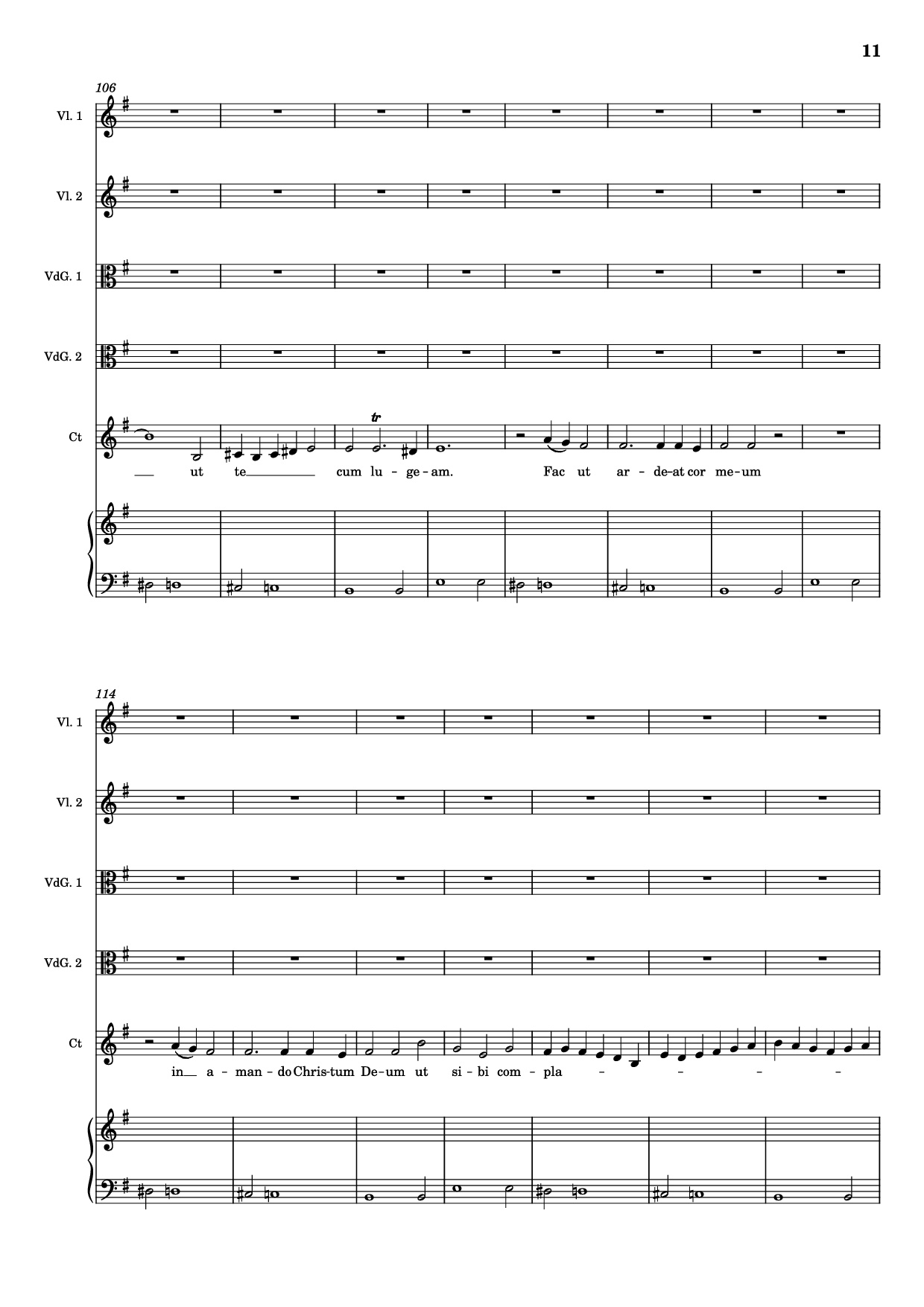 Page 11 of Sheet music PDF Piano Stabat mater (Pianto della Madonna) Piano - Giovanni Felice Sances