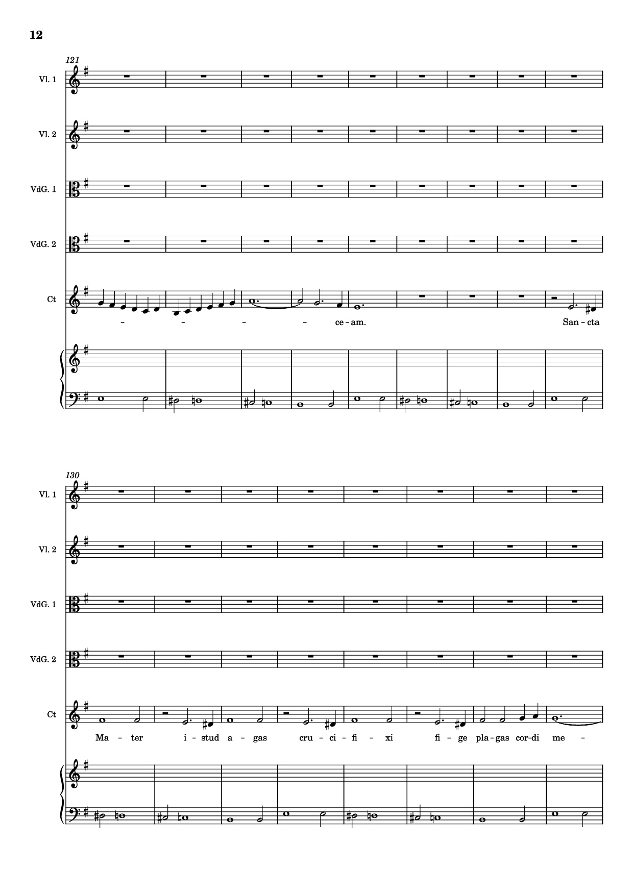 Page 12 of Sheet music PDF Piano Stabat mater (Pianto della Madonna) Piano - Giovanni Felice Sances