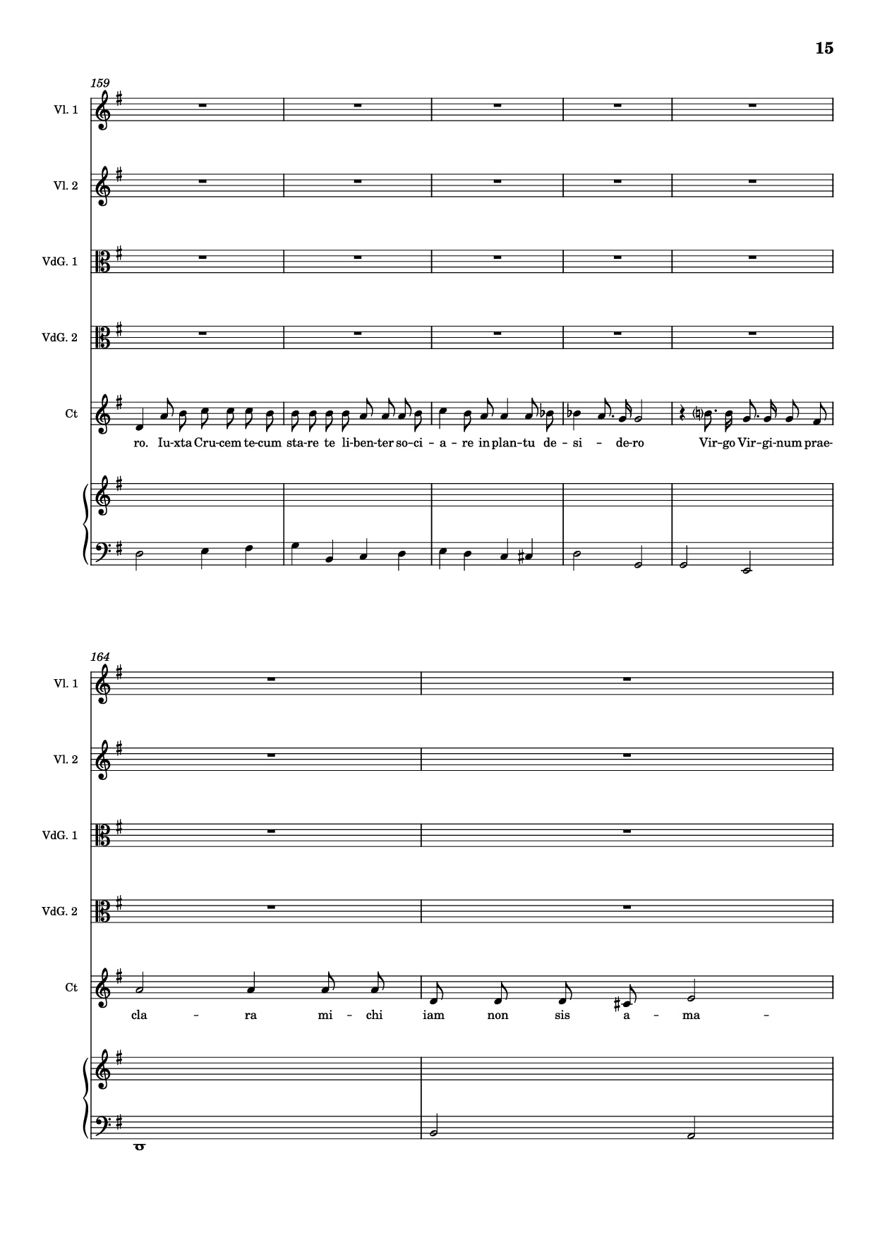Page 15 of Sheet music PDF Piano Stabat mater (Pianto della Madonna) Piano - Giovanni Felice Sances