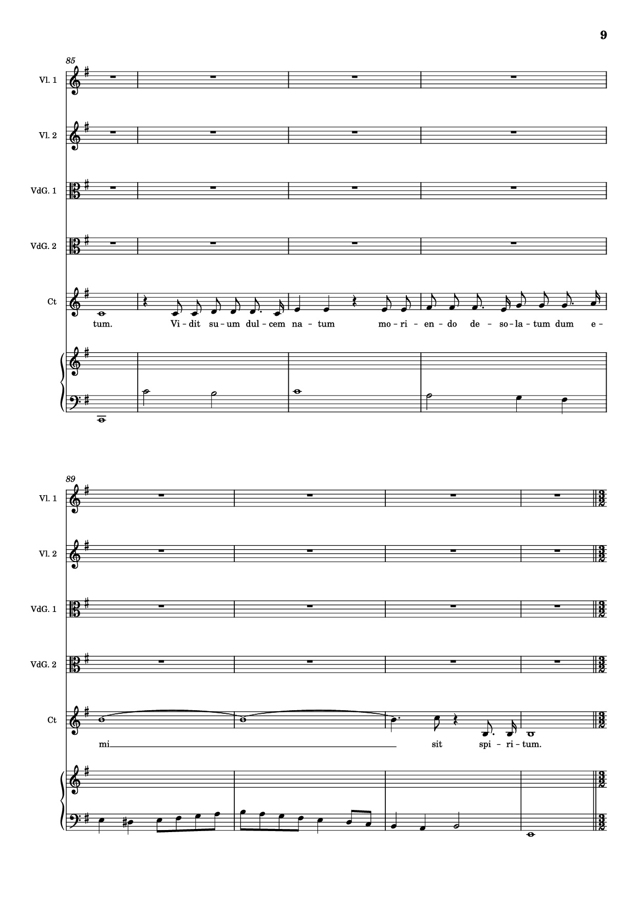 Page 9 of Sheet music PDF Piano Stabat mater (Pianto della Madonna) Piano - Giovanni Felice Sances
