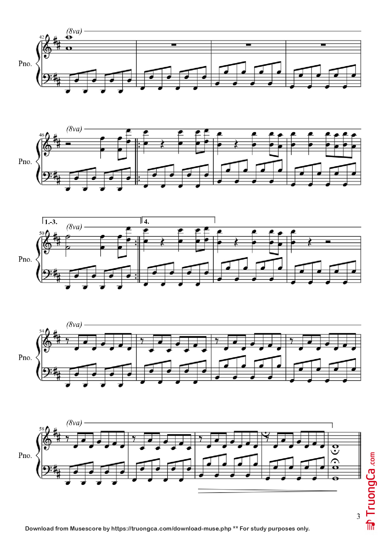 Page 3 of Sheet music PDF Piano Gigi d