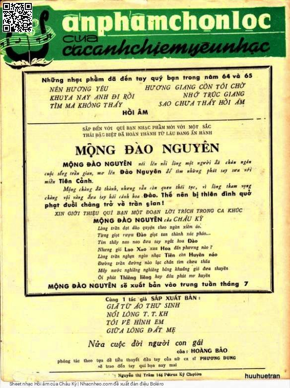 Page 4 of Sheet music PDF Hồi âm - Châu Kỳ