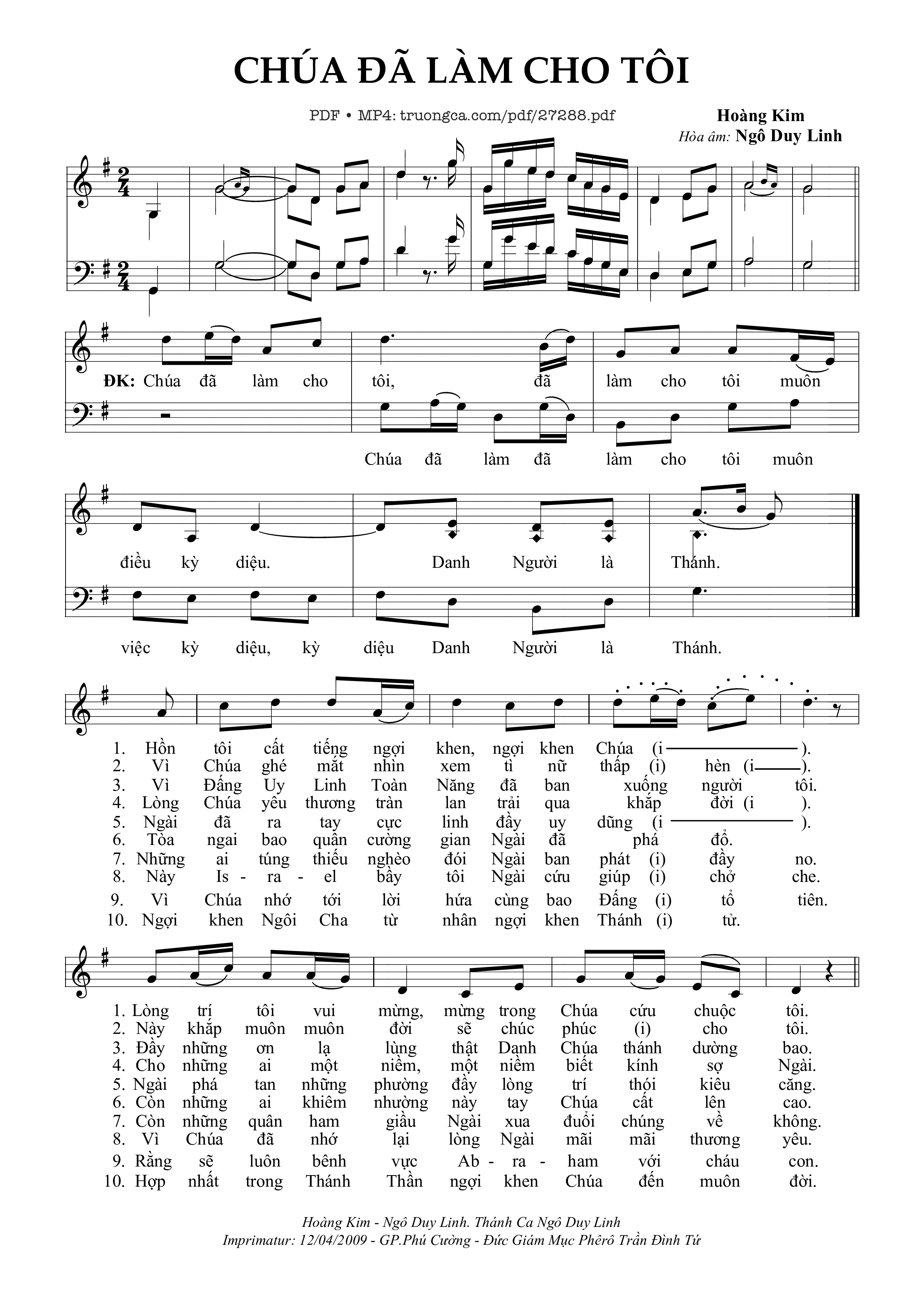 Chúa Đã Làm Cho Tôi