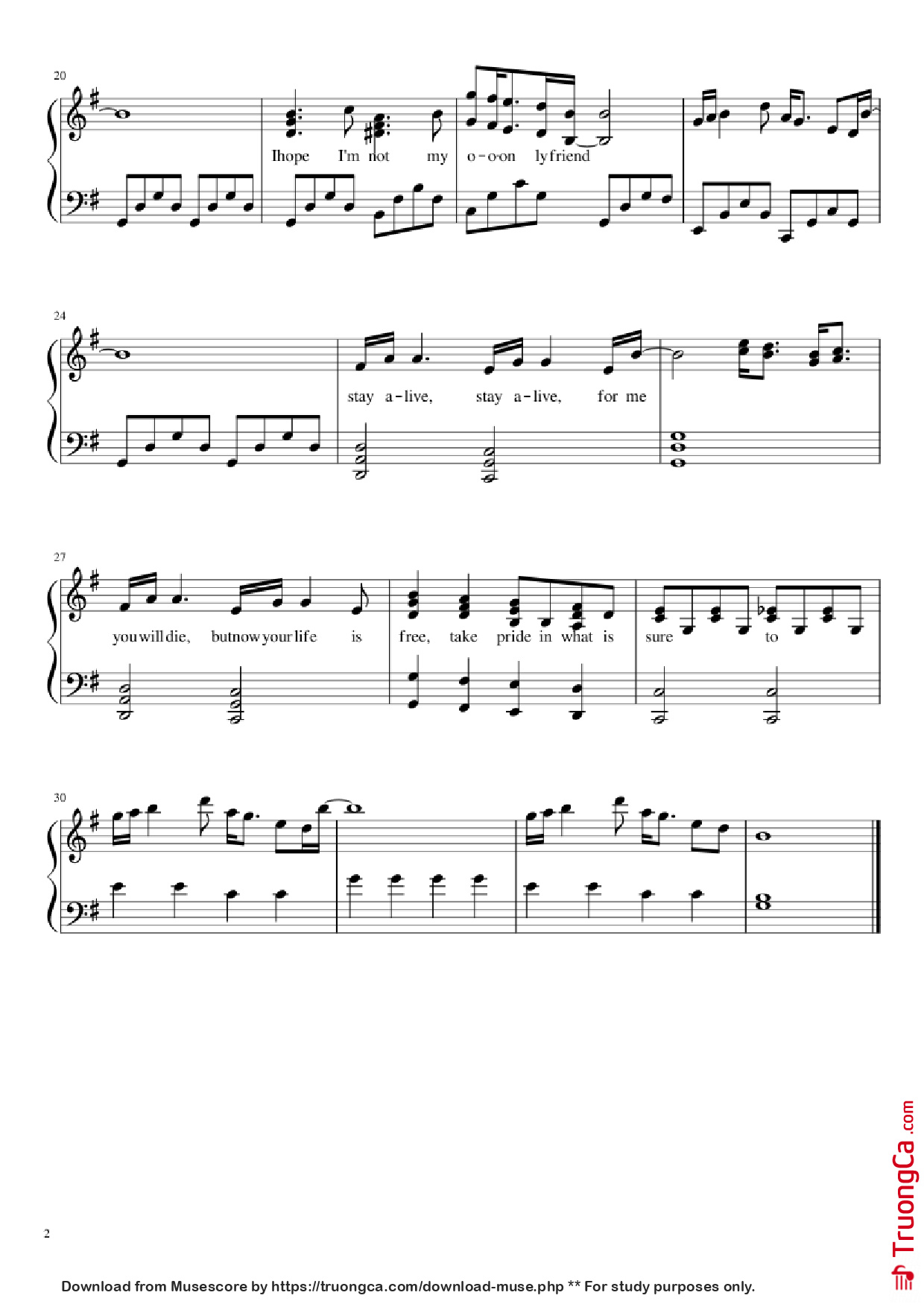 Page 2 of Sheet music PDF Piano Truce Piano - Ellen van Duijvenbode