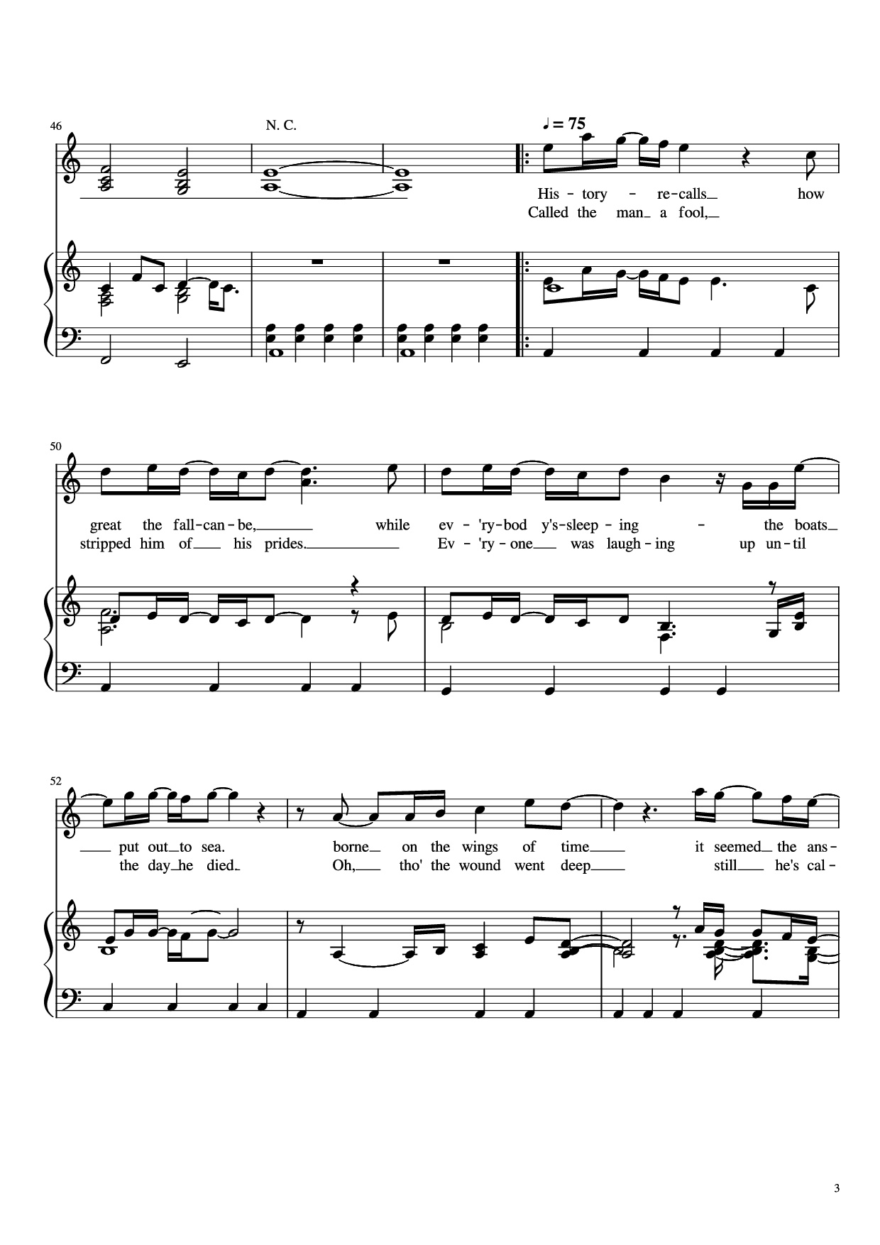 Page 3 of Sheet music PDF Piano Fool