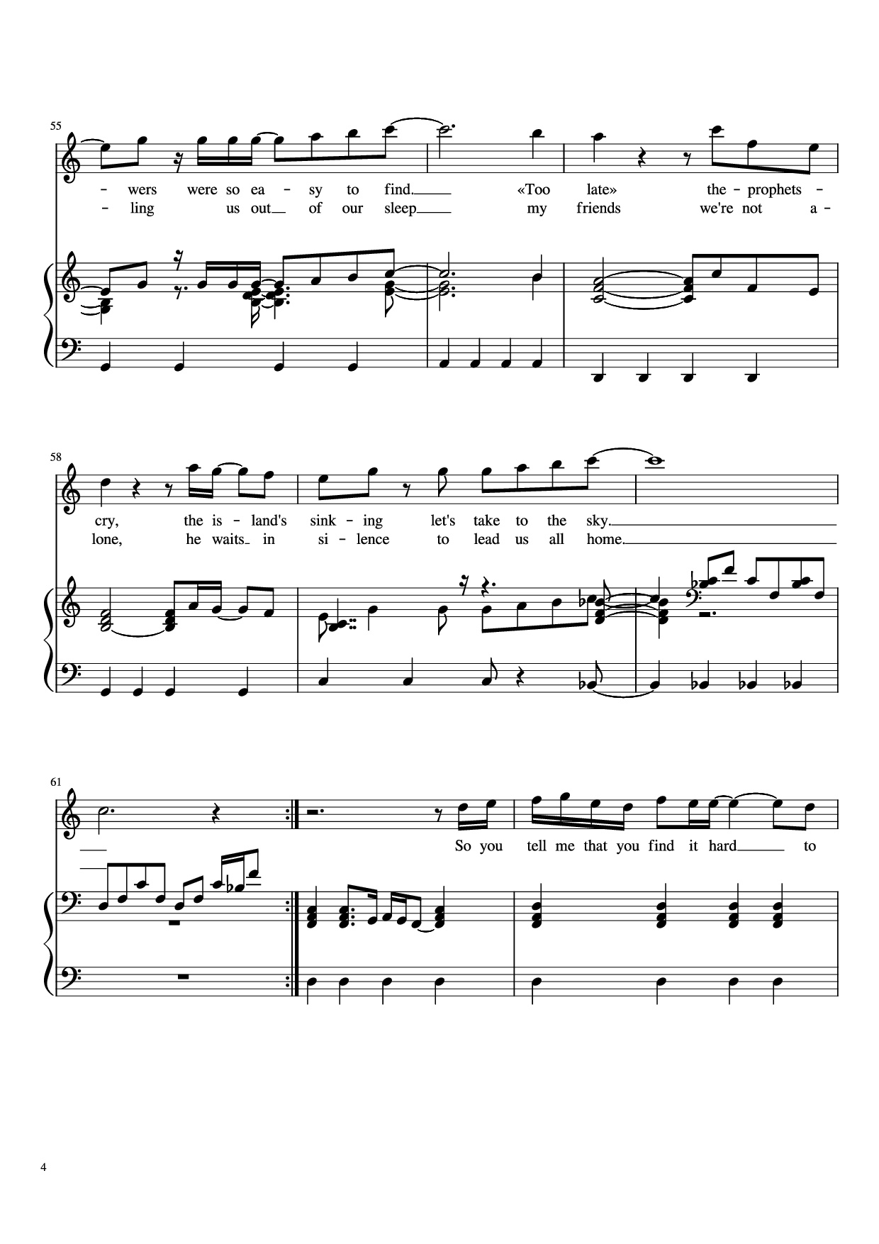Page 4 of Sheet music PDF Piano Fool