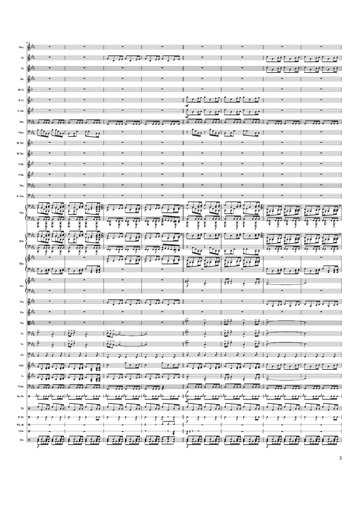 Page 3 of Sheet music PDF Piano Game of Thrones Theme Piano - Ramin Djawadi