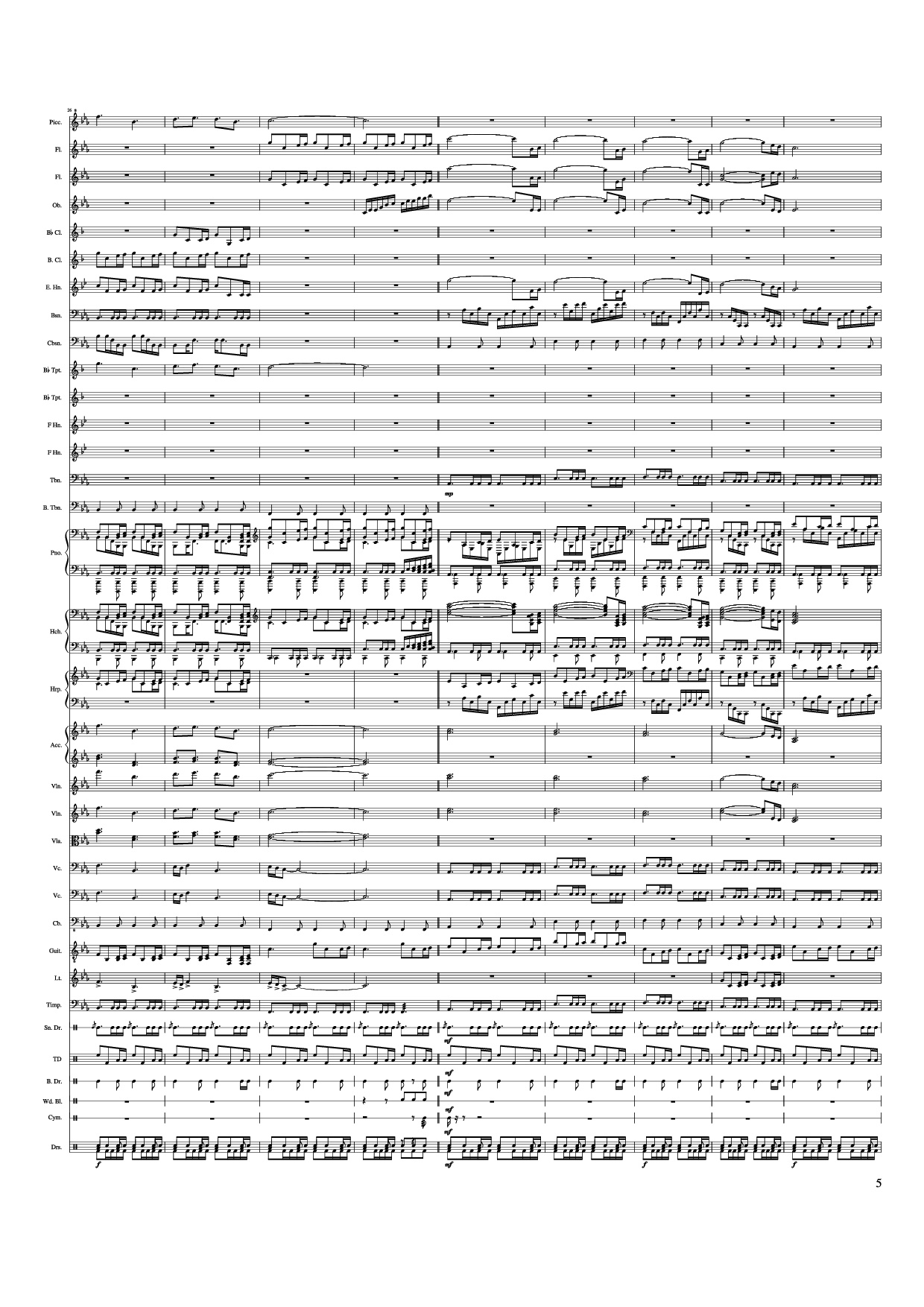 Page 5 of Sheet music PDF Piano Game of Thrones Theme Piano - Ramin Djawadi
