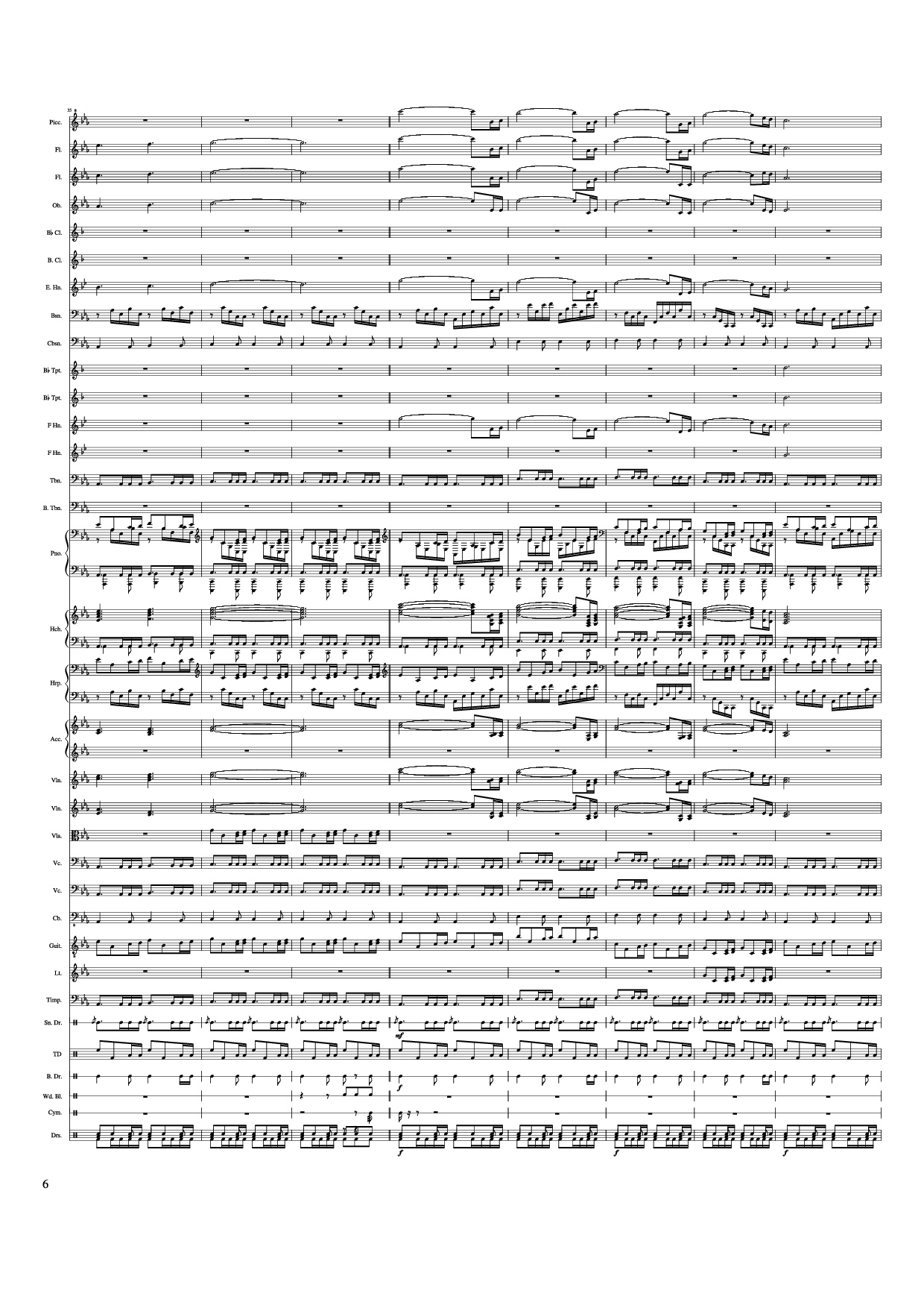 Page 6 of Sheet music PDF Piano Game of Thrones Theme Piano - Ramin Djawadi