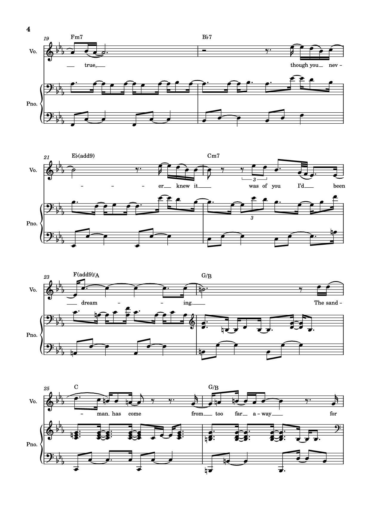 Page 4 of Sheet music PDF Piano Overjoyed Piano-vocal - Stevie Wonder