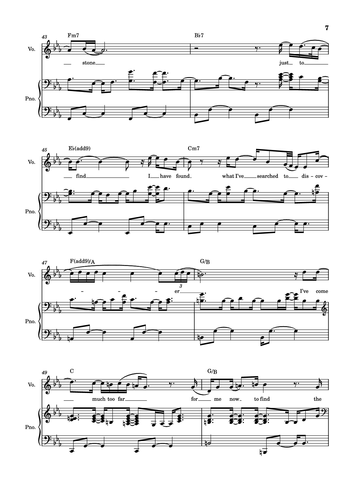 Page 7 of Sheet music PDF Piano Overjoyed Piano-vocal - Stevie Wonder