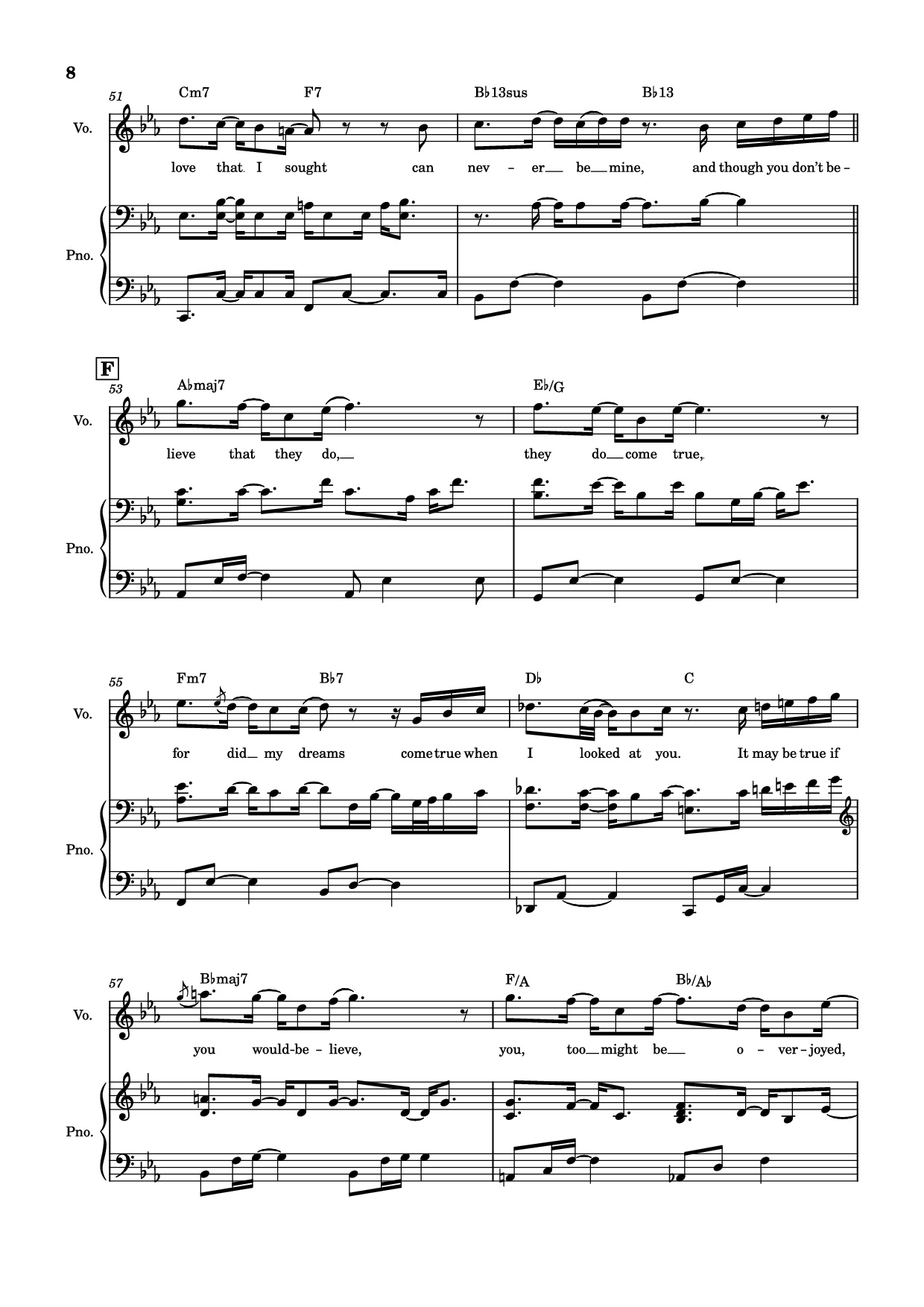 Page 8 of Sheet music PDF Piano Overjoyed Piano-vocal - Stevie Wonder