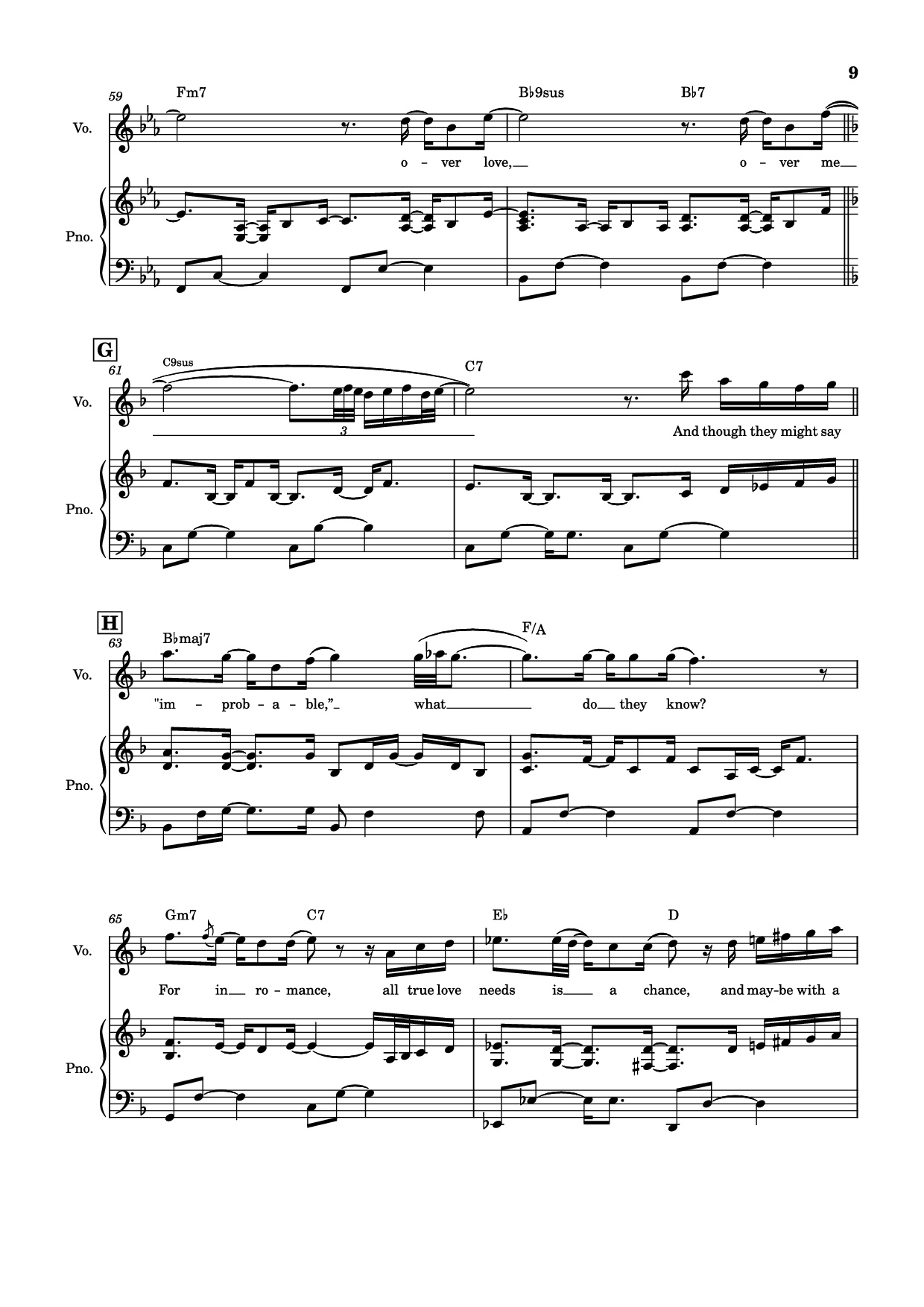 Page 9 of Sheet music PDF Piano Overjoyed Piano-vocal - Stevie Wonder