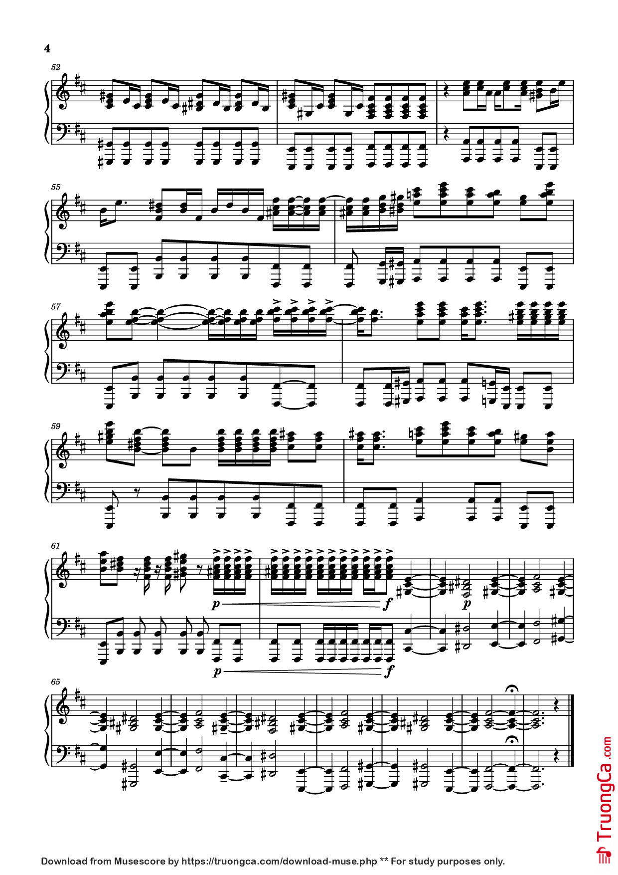 Page 4 of Sheet music PDF Piano Can
