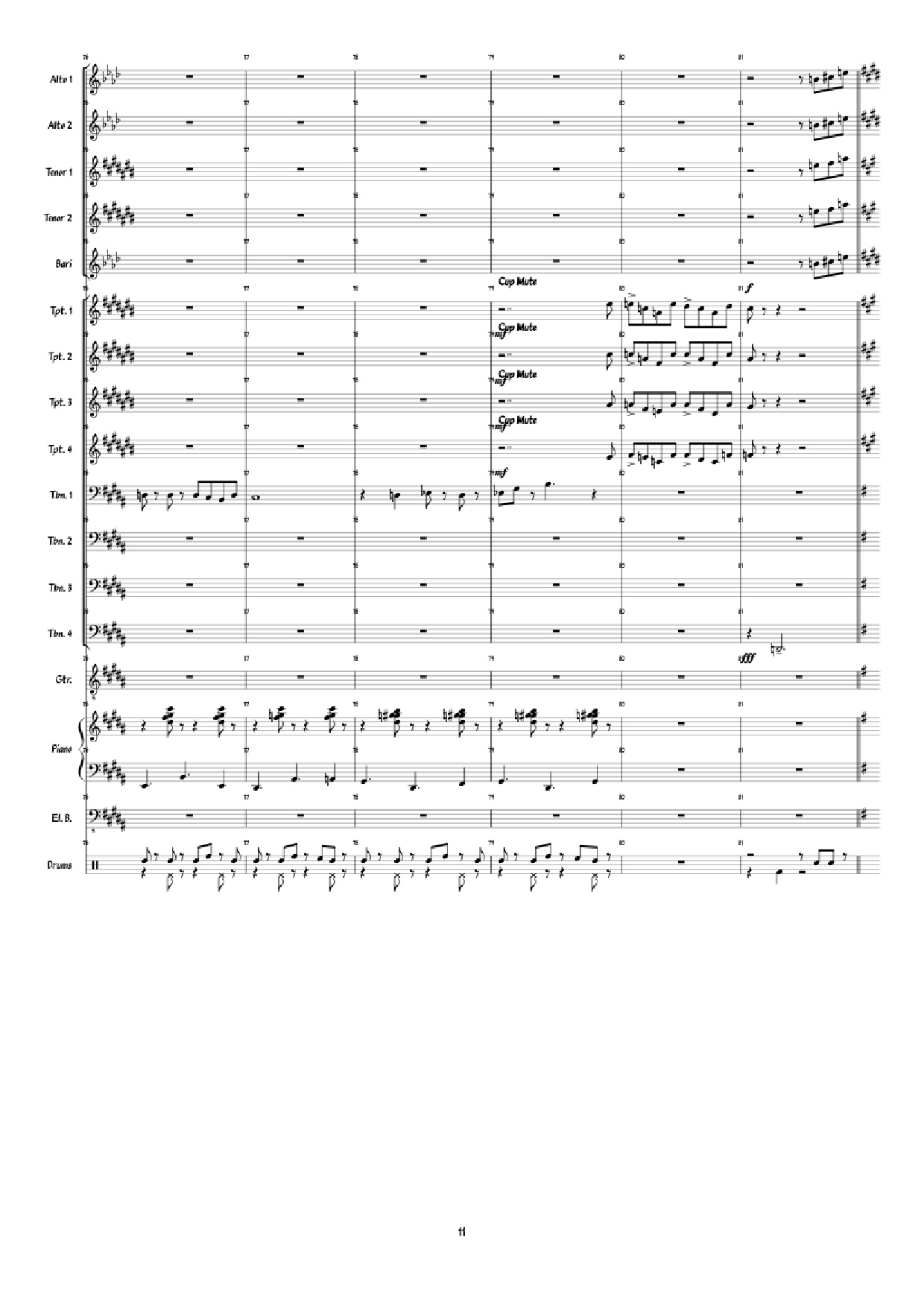 Page 11 of Sheet music PDF Piano Super Mario 3D World: Credits Roll Piano - Arranged by: Jimmy Dunning