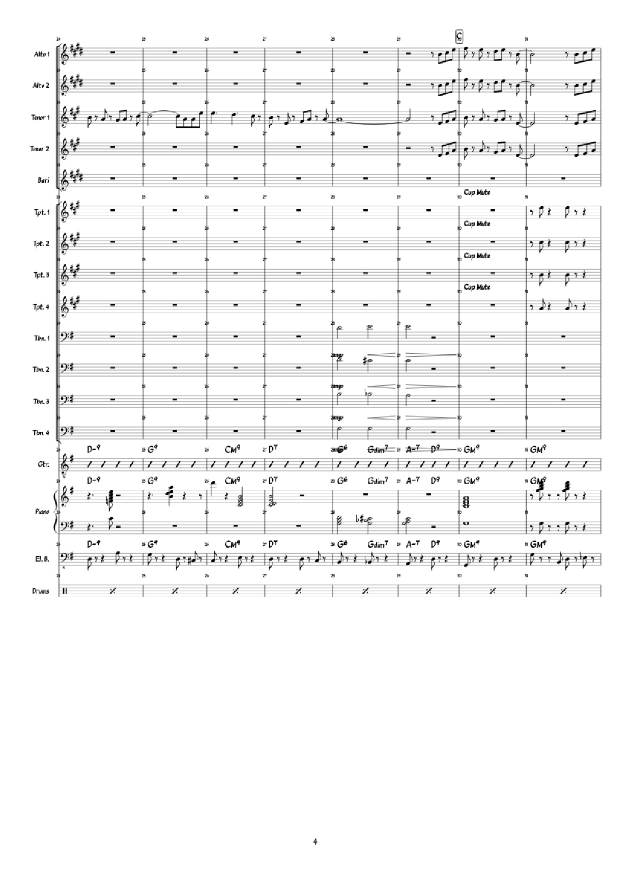 Page 4 of Sheet music PDF Piano Super Mario 3D World: Credits Roll Piano - Arranged by: Jimmy Dunning