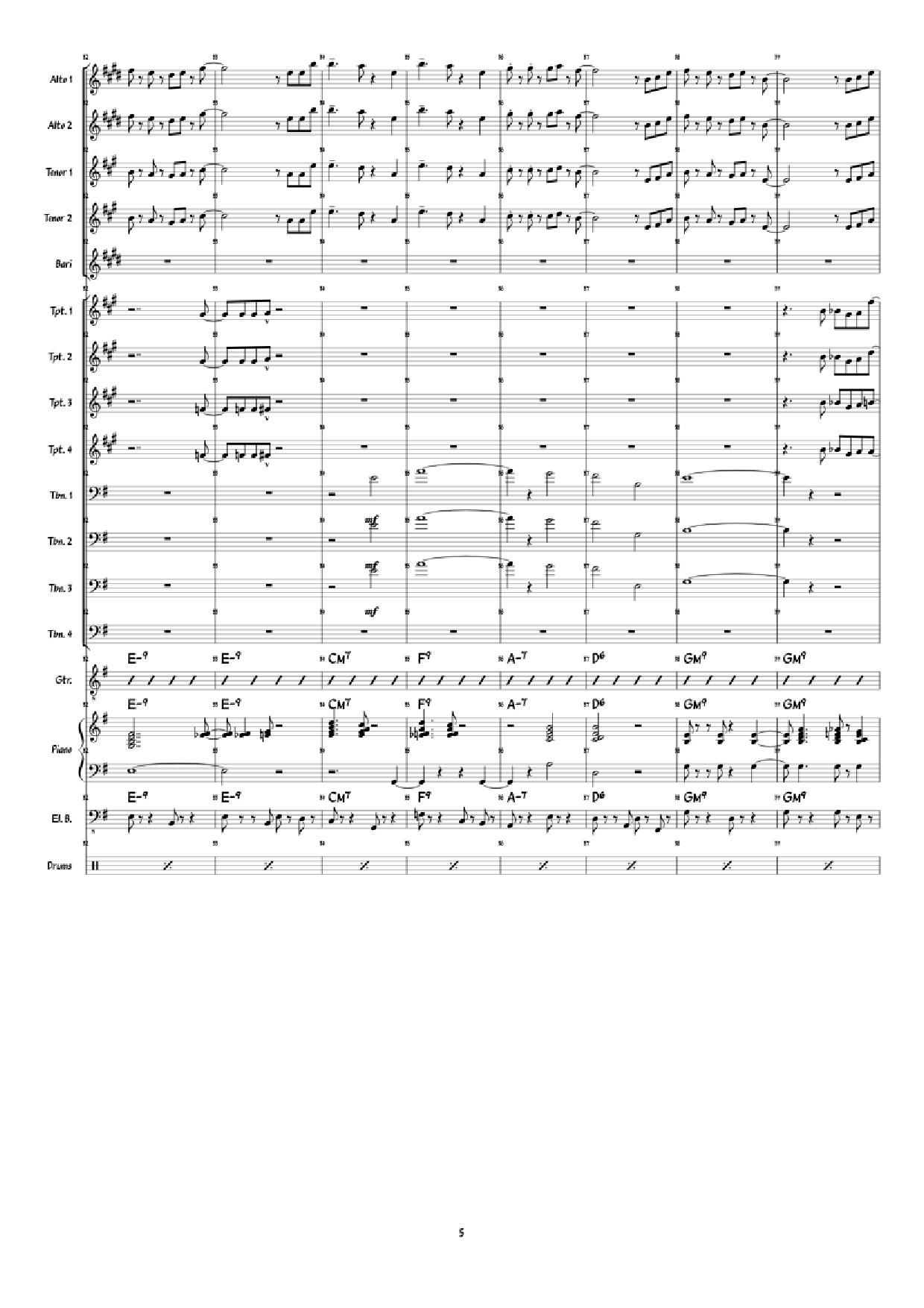 Page 5 of Sheet music PDF Piano Super Mario 3D World: Credits Roll Piano - Arranged by: Jimmy Dunning