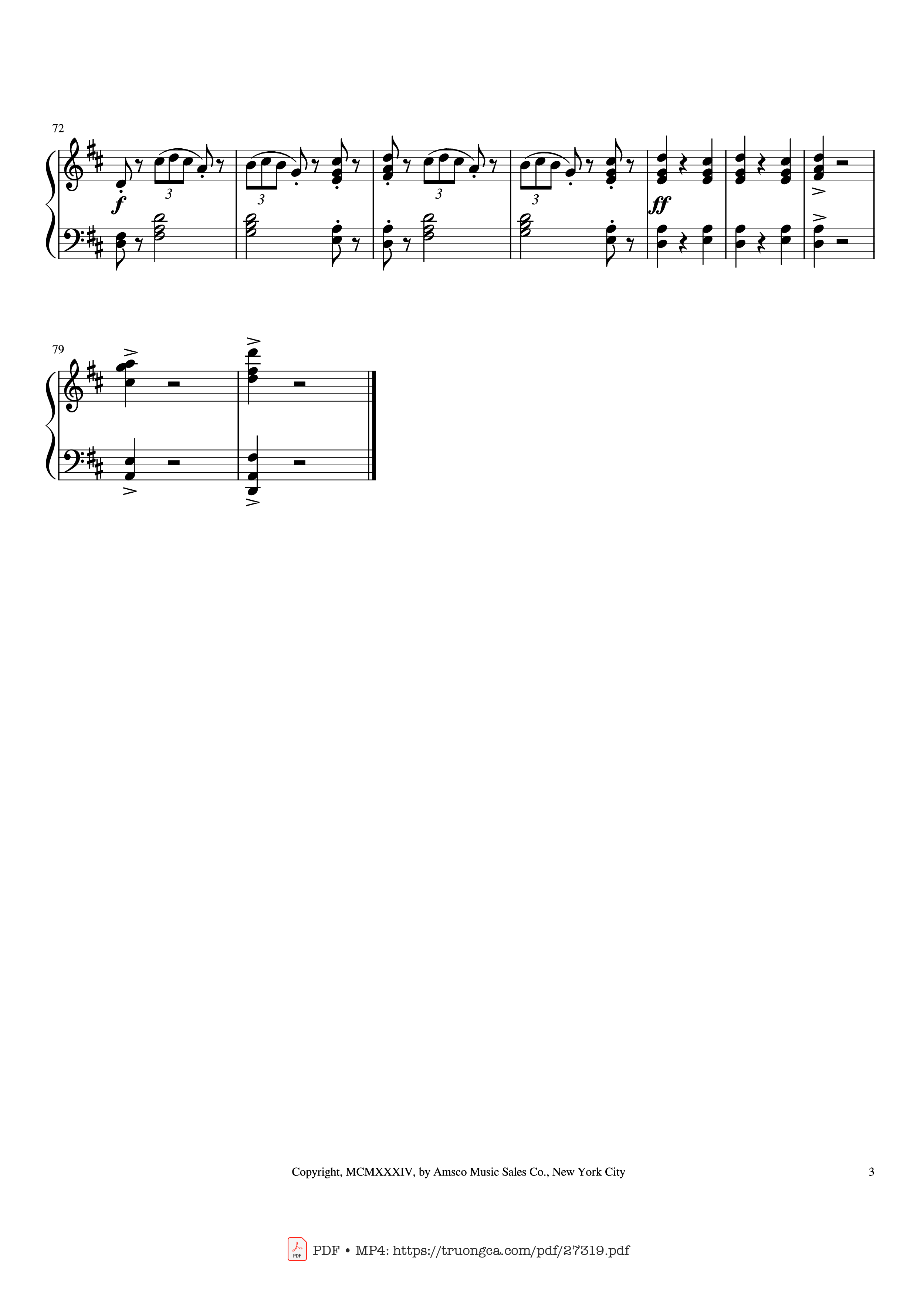 Page 3 of Sheet music PDF Piano Waltz Of The Flowers Piano - Peter Ilyich Tschaikowsky