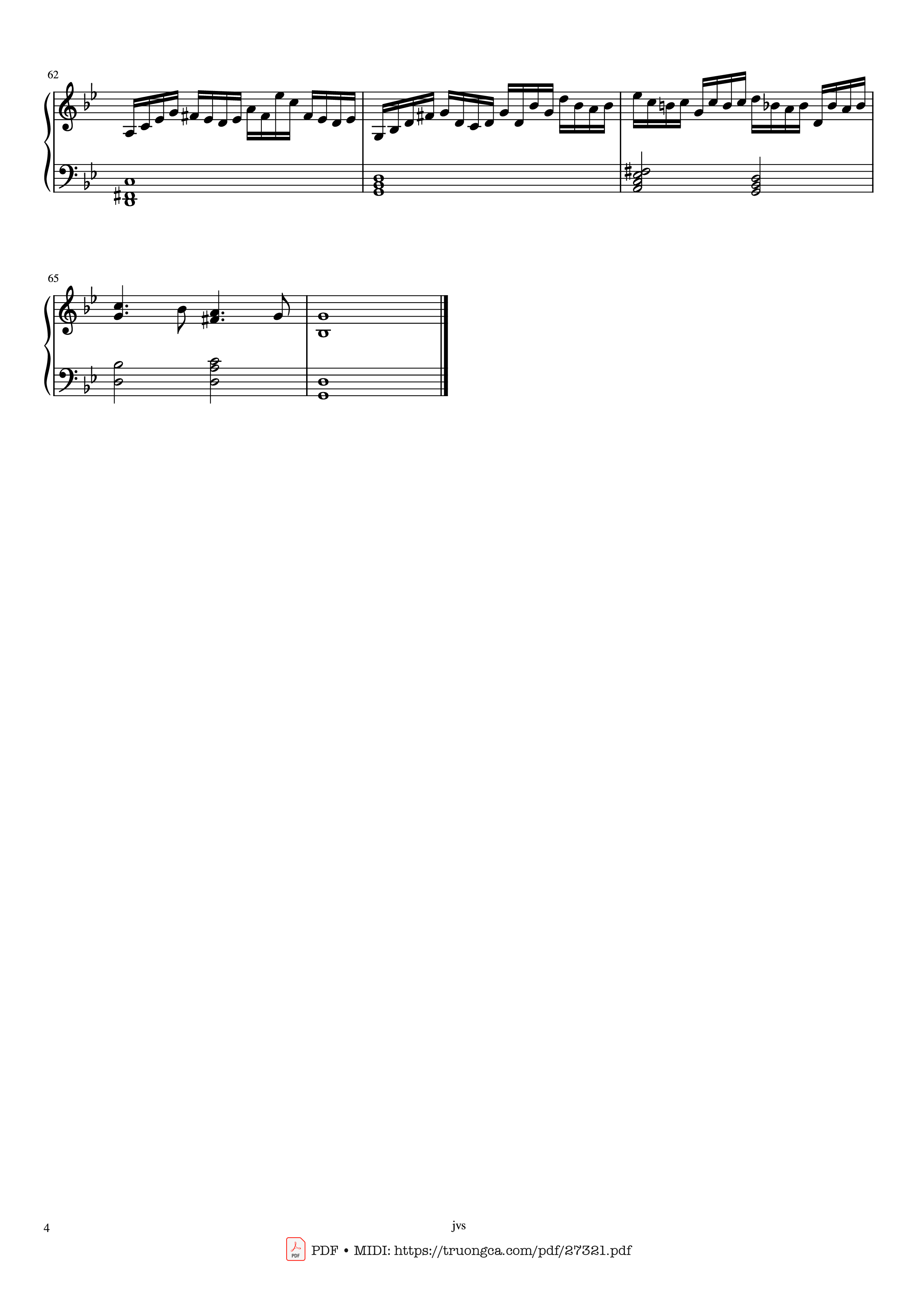 Page 4 of Sheet music PDF Piano G minor Piano - J.S. Bach