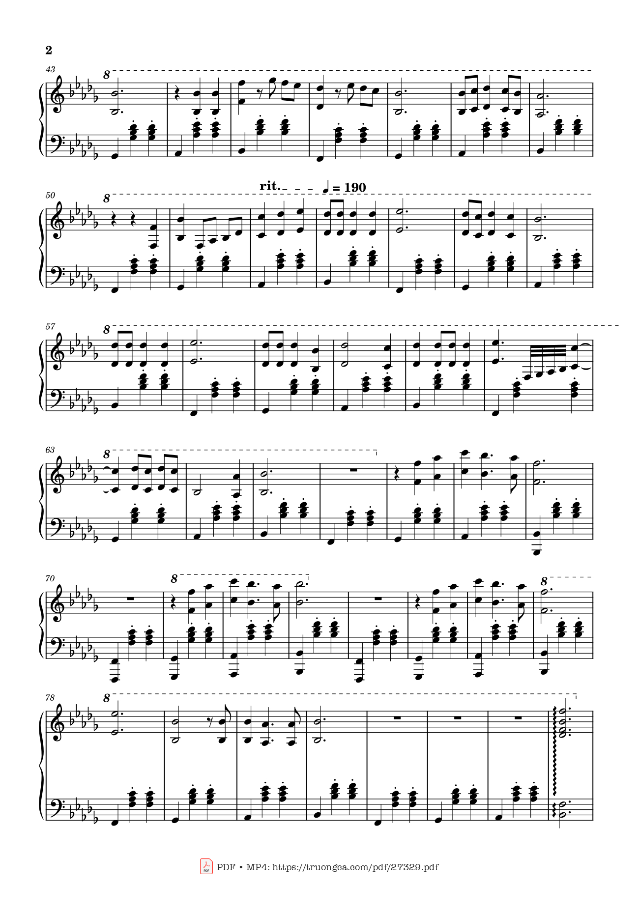 Page 2 of Sheet music PDF Piano Love Story Piano - Adila Sedraïa
