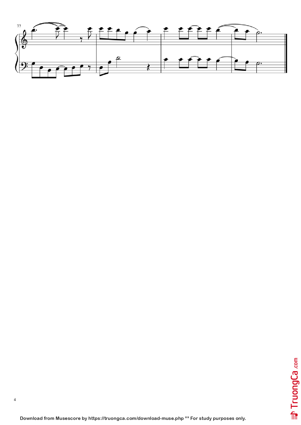 Page 4 of Sheet music PDF Piano Livin