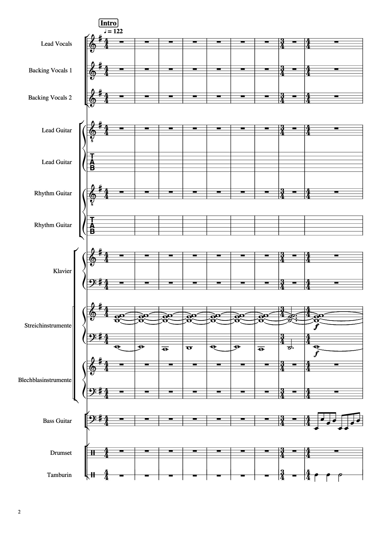 Page 2 of Sheet music PDF Piano Guitar Tab Livin