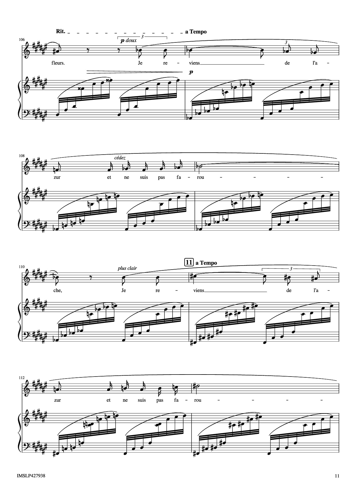Page 11 of Sheet music PDF Piano Renouveau Piano - Lili BOULANGER