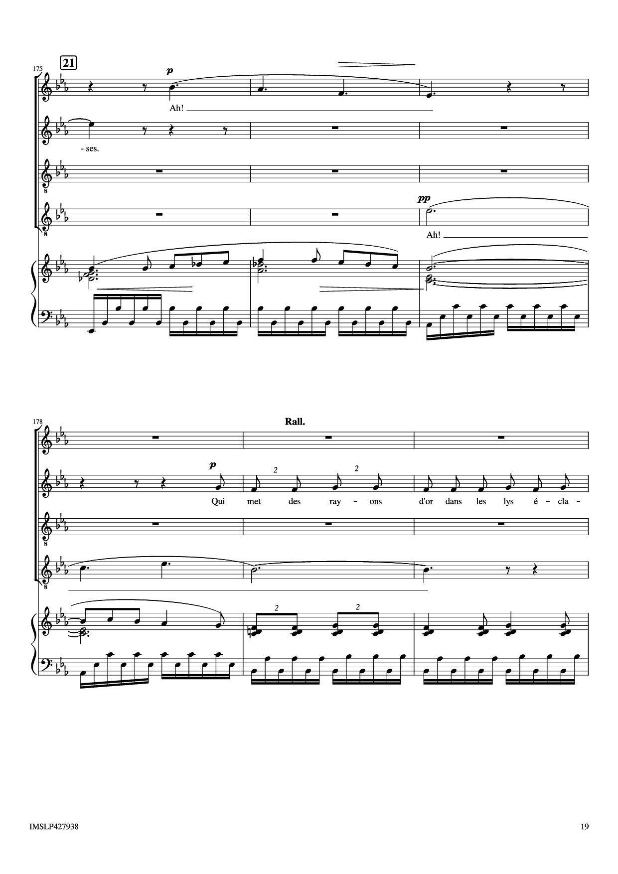Page 19 of Sheet music PDF Piano Renouveau Piano - Lili BOULANGER