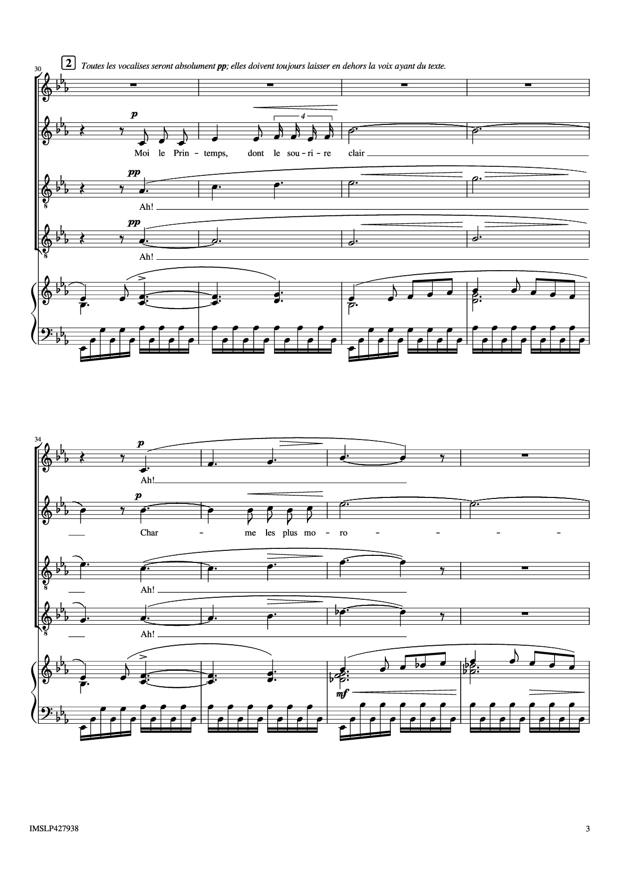 Page 3 of Sheet music PDF Piano Renouveau Piano - Lili BOULANGER