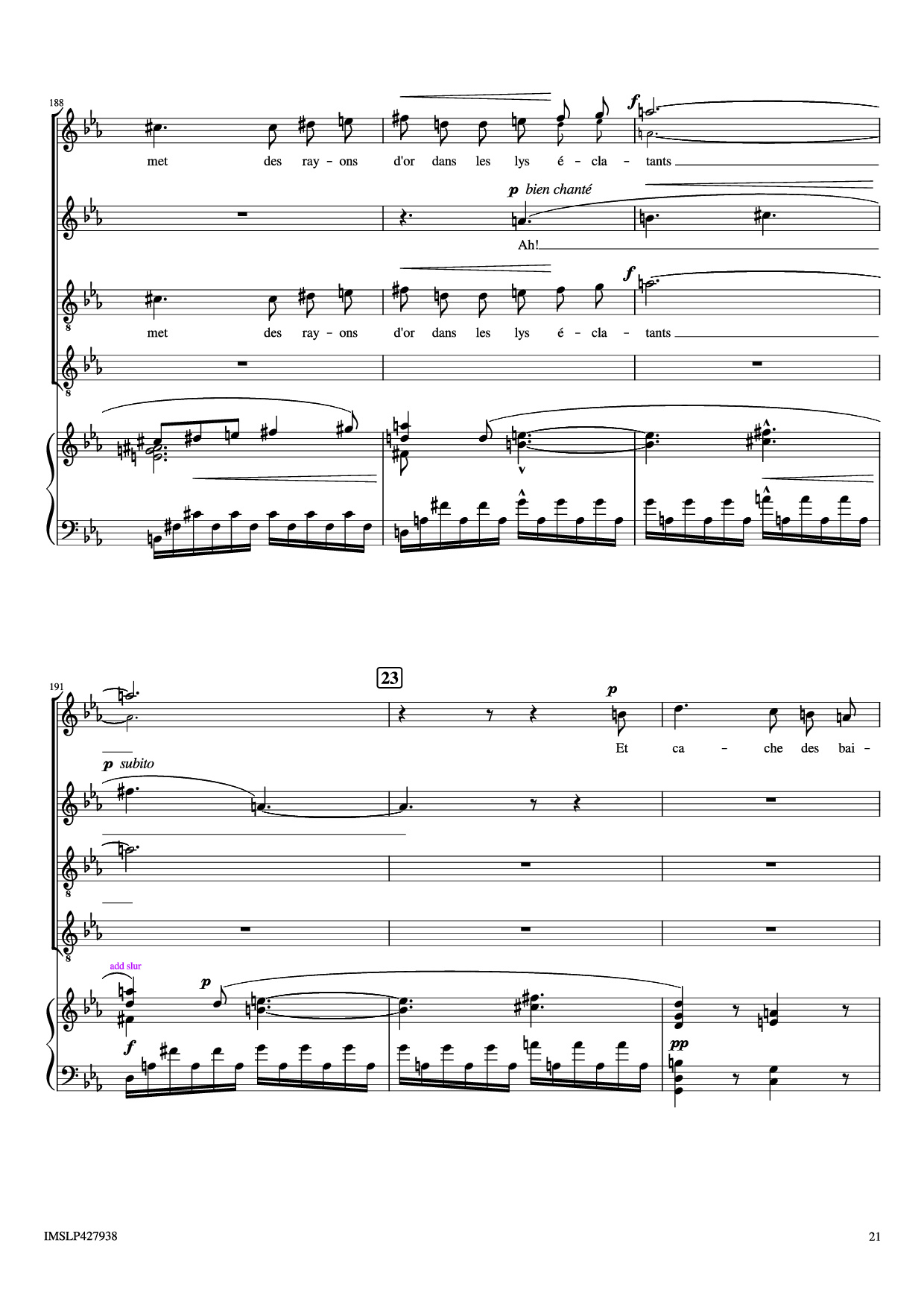 Page 21 of Sheet music PDF Piano Renouveau Piano - Lili BOULANGER