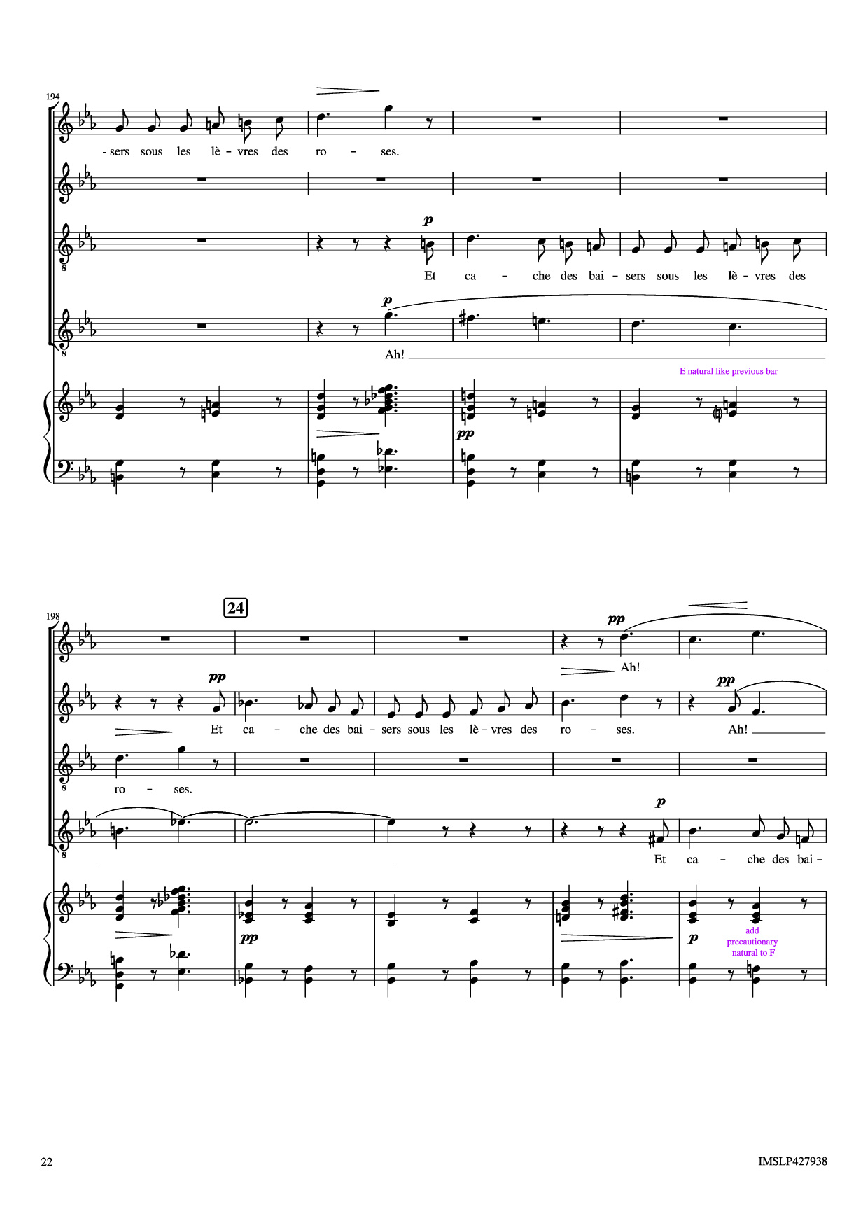 Page 22 of Sheet music PDF Piano Renouveau Piano - Lili BOULANGER