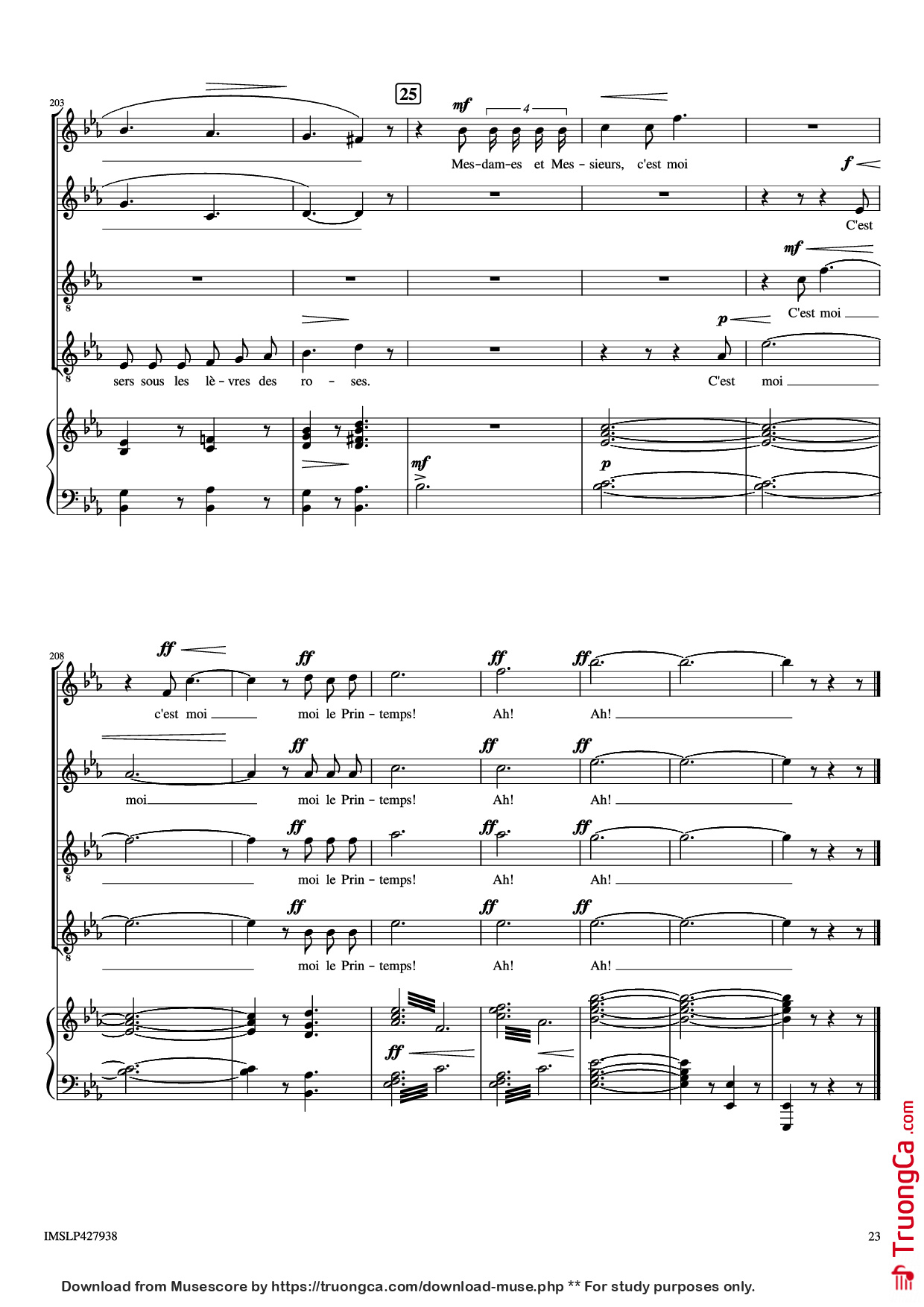 Page 23 of Sheet music PDF Piano Renouveau Piano - Lili BOULANGER