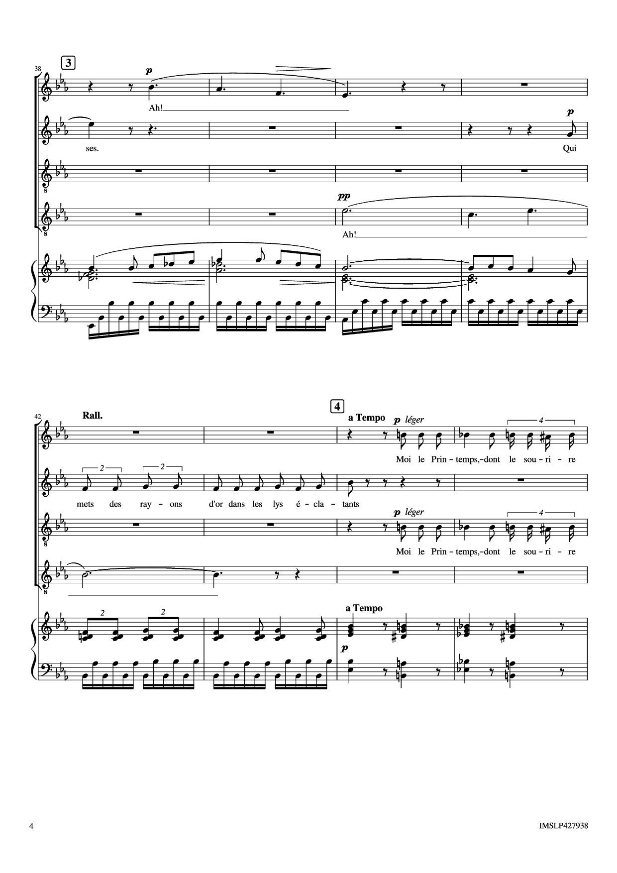 Page 4 of Sheet music PDF Piano Renouveau Piano - Lili BOULANGER