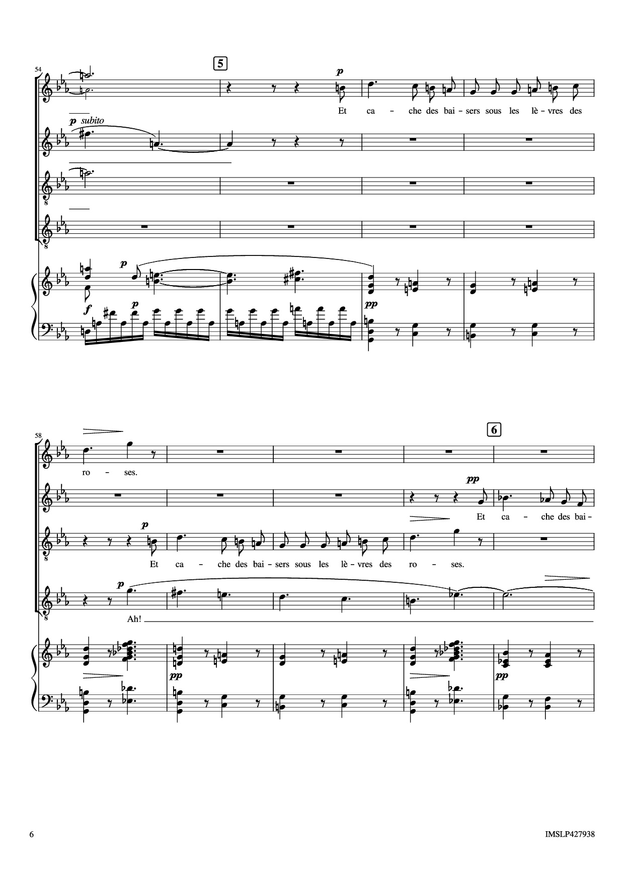 Page 6 of Sheet music PDF Piano Renouveau Piano - Lili BOULANGER