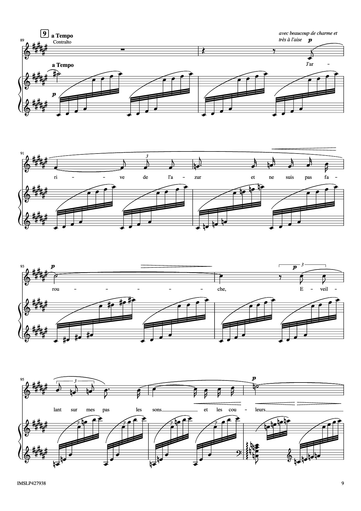Page 9 of Sheet music PDF Piano Renouveau Piano - Lili BOULANGER