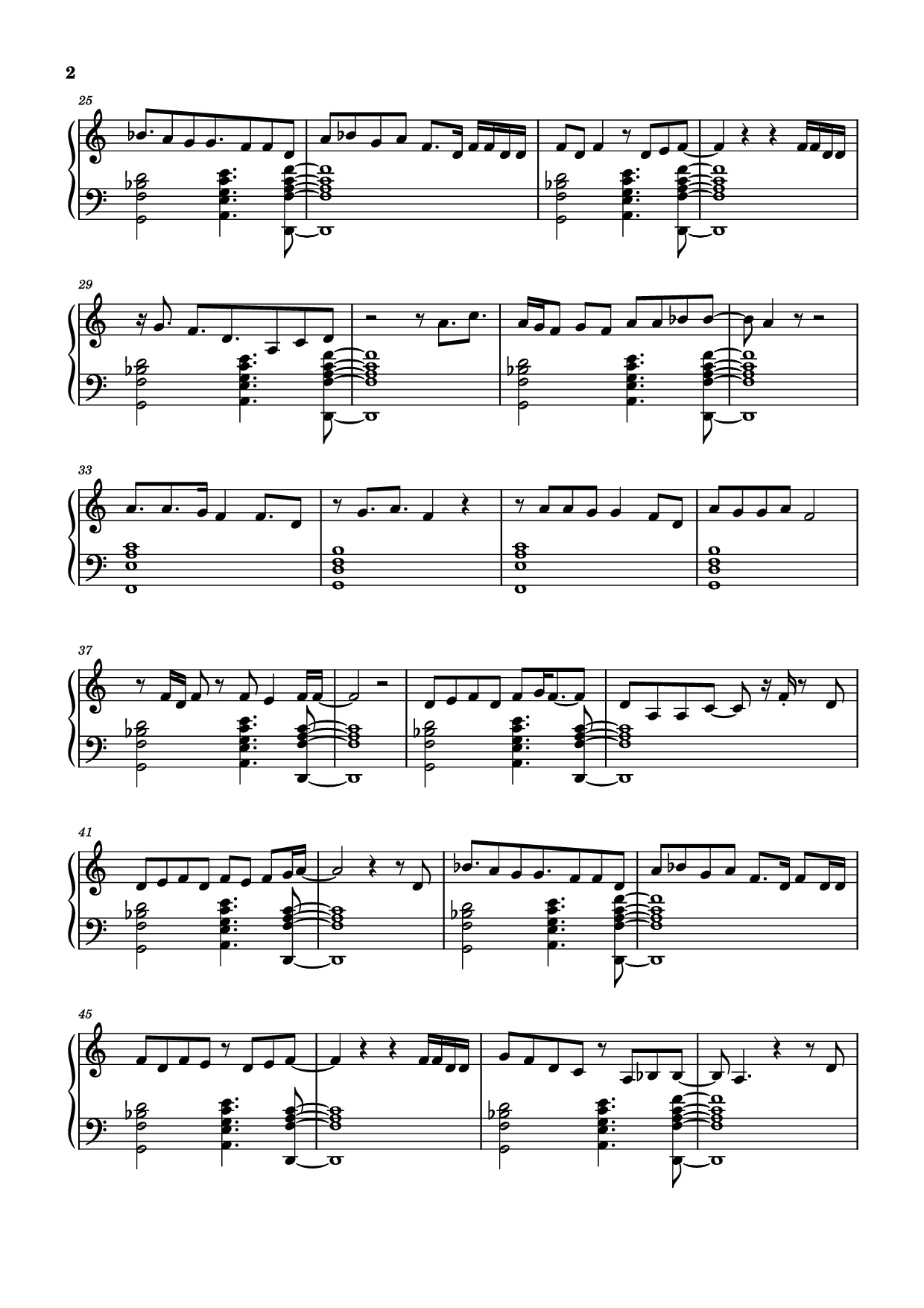 Page 2 of Sheet music PDF Piano Stronger Than Me Piano - Undefined